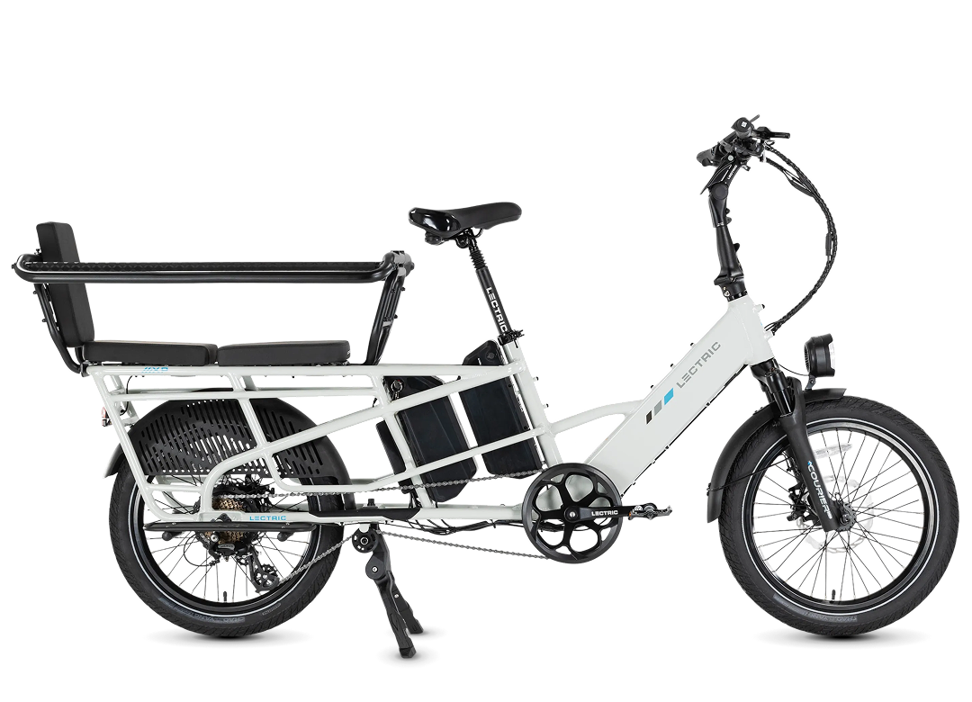 Lectric XPedition2 Stratus White Long-Range Dual-Battery eBike