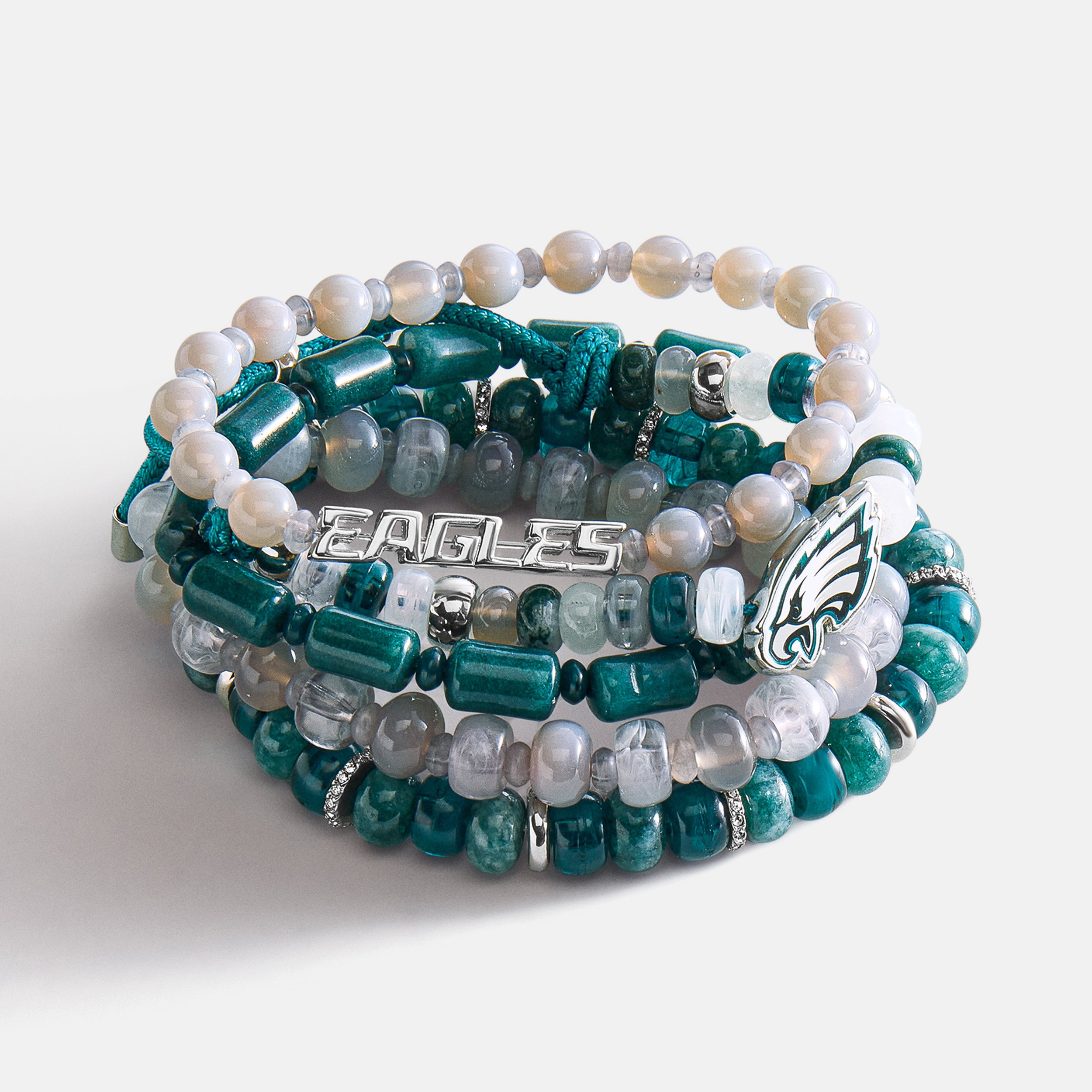 BaubleBar NFL Beaded Bracelet Set - Philadelphia Eagles
