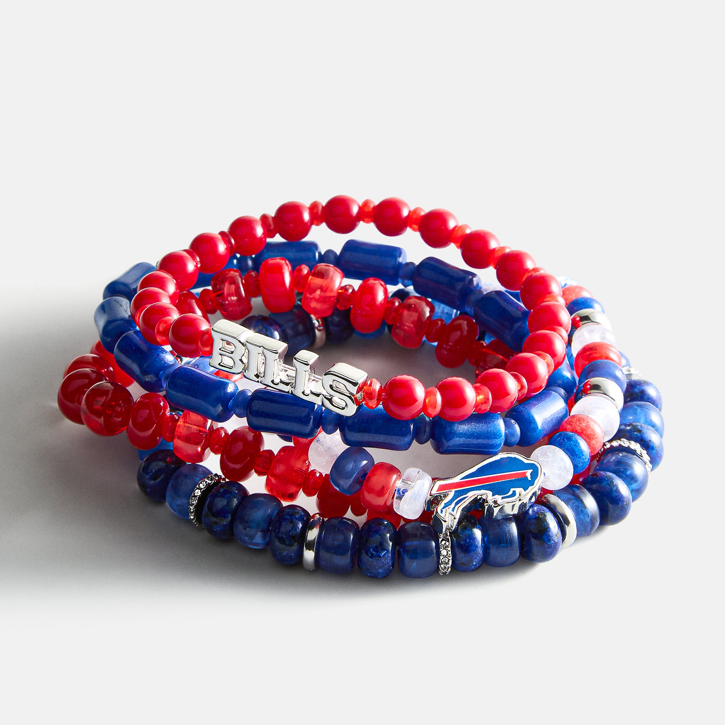BaubleBar NFL Beaded Bracelet Set - Buffalo Bills