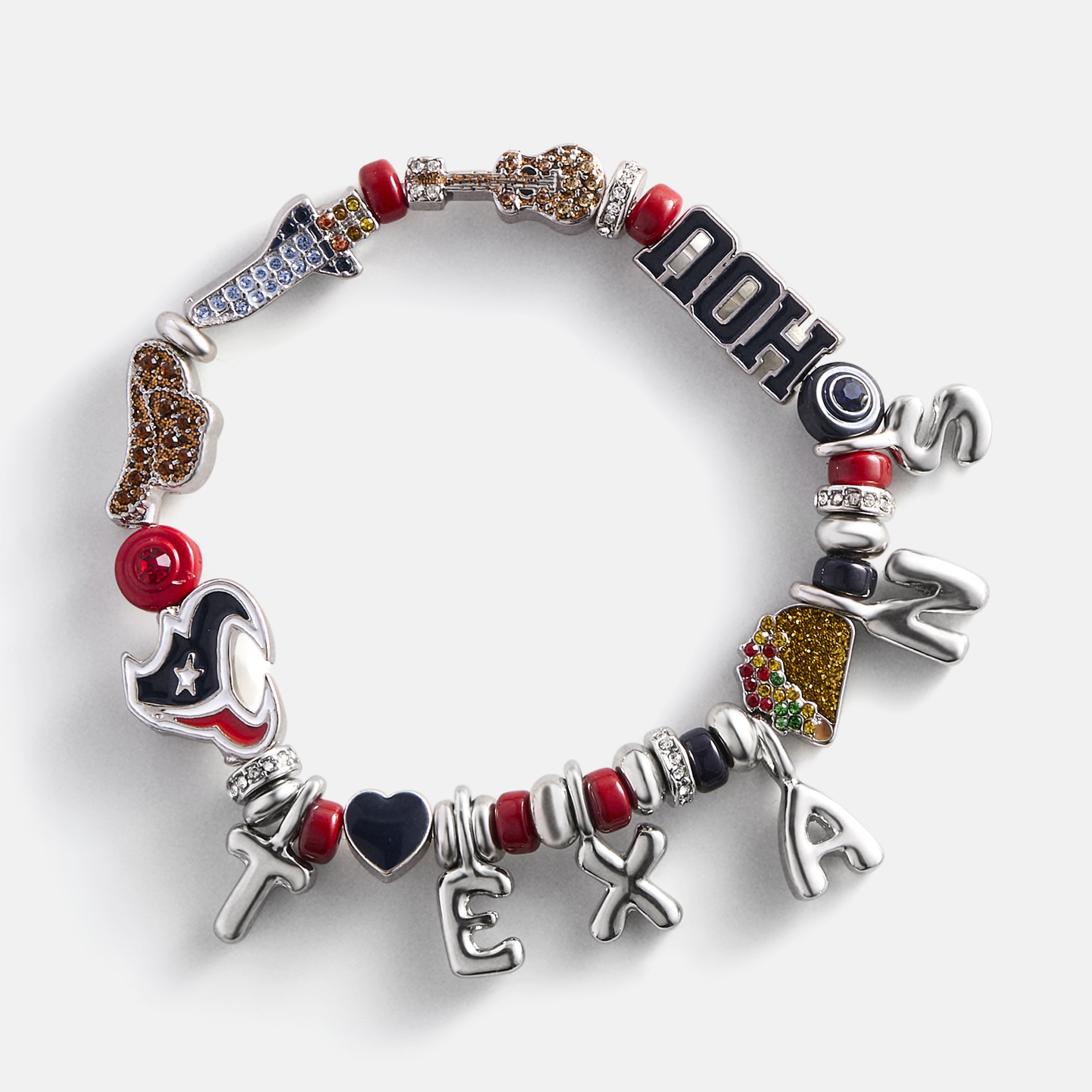 BaubleBar NFL Beaded Charm Bracelet - Houston Texans