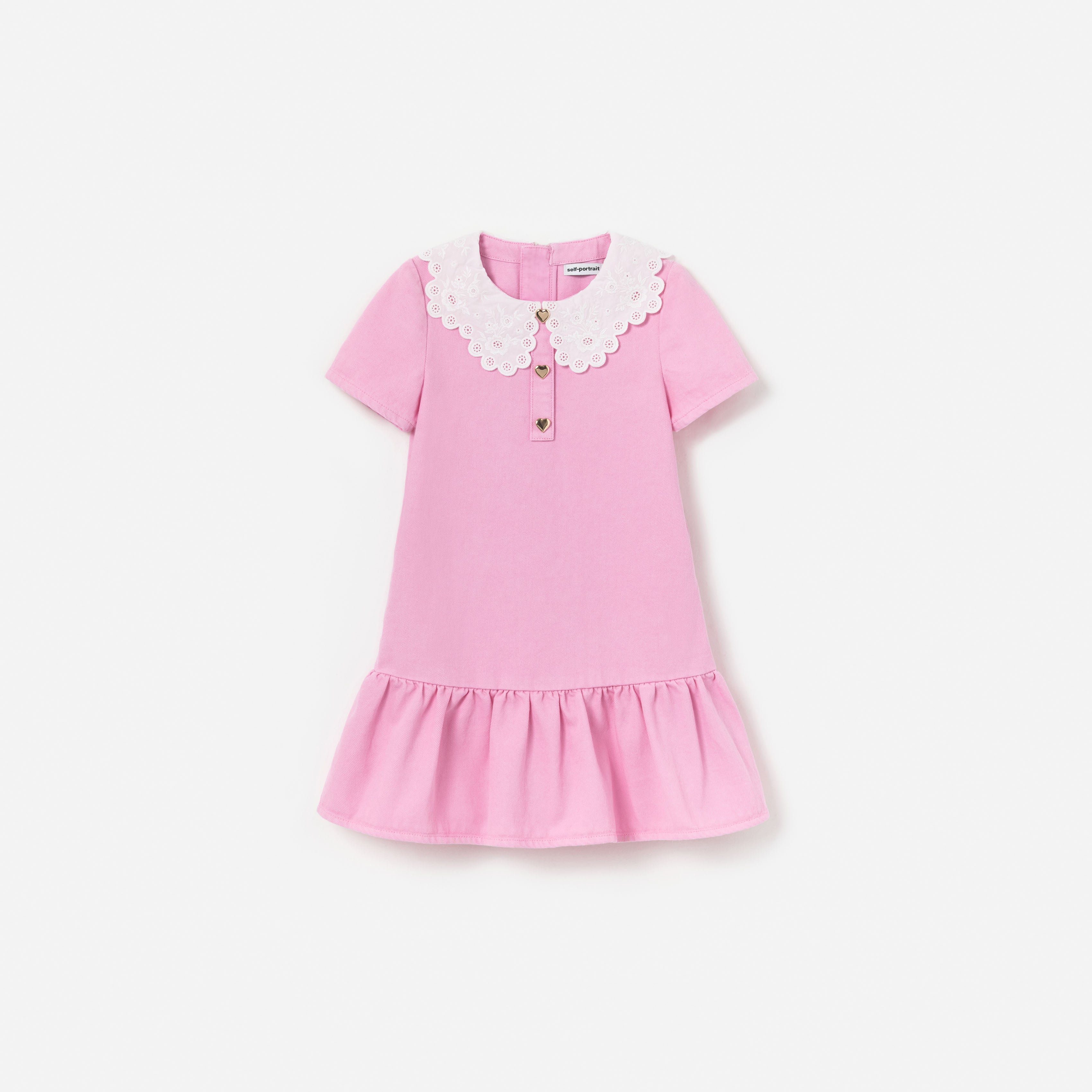 Self Portrait Pink Denim Dress