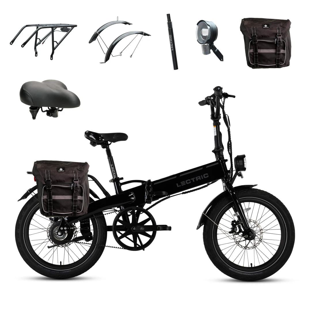 Lectric XP Lite2 JW Black Long-Range - Labor Day Bundle