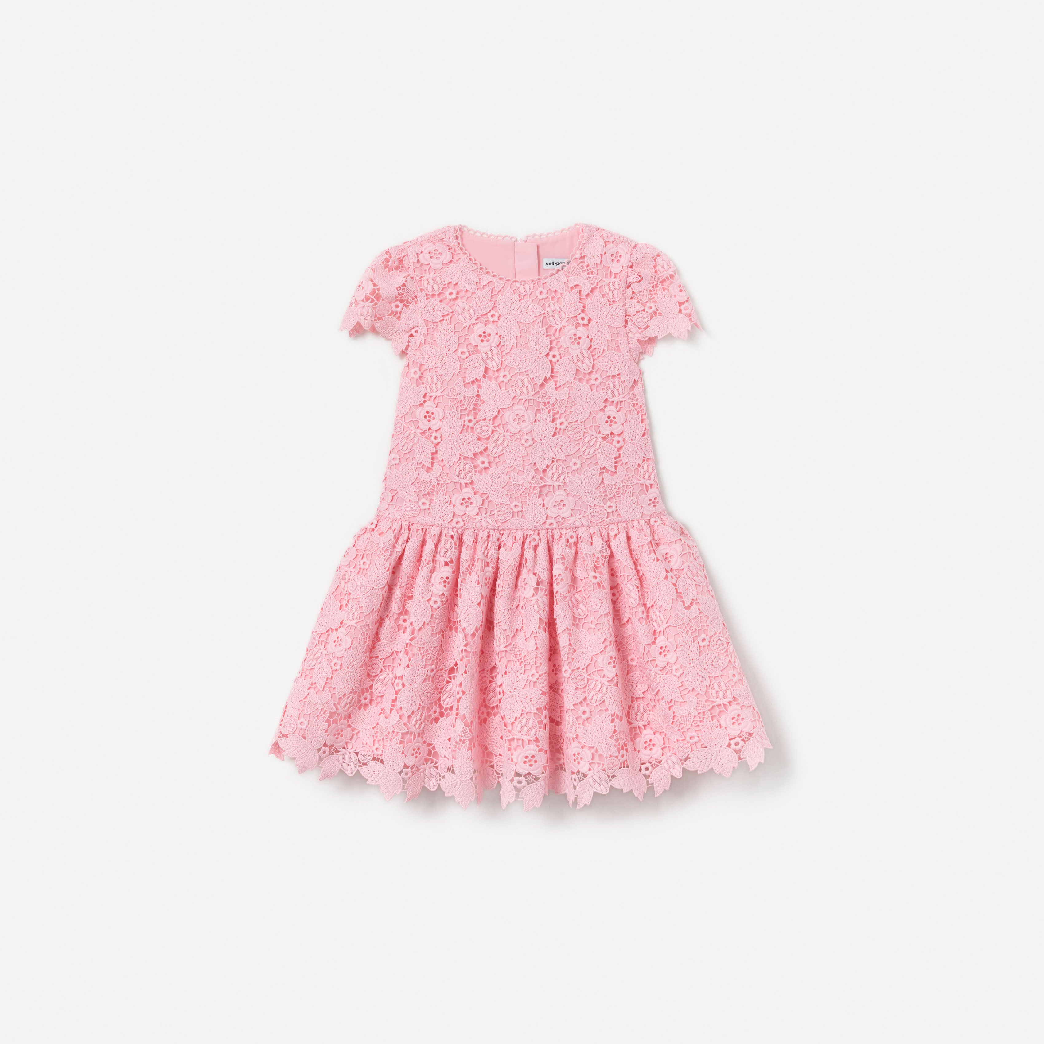 Self Portrait Pink Floral Lace Dress