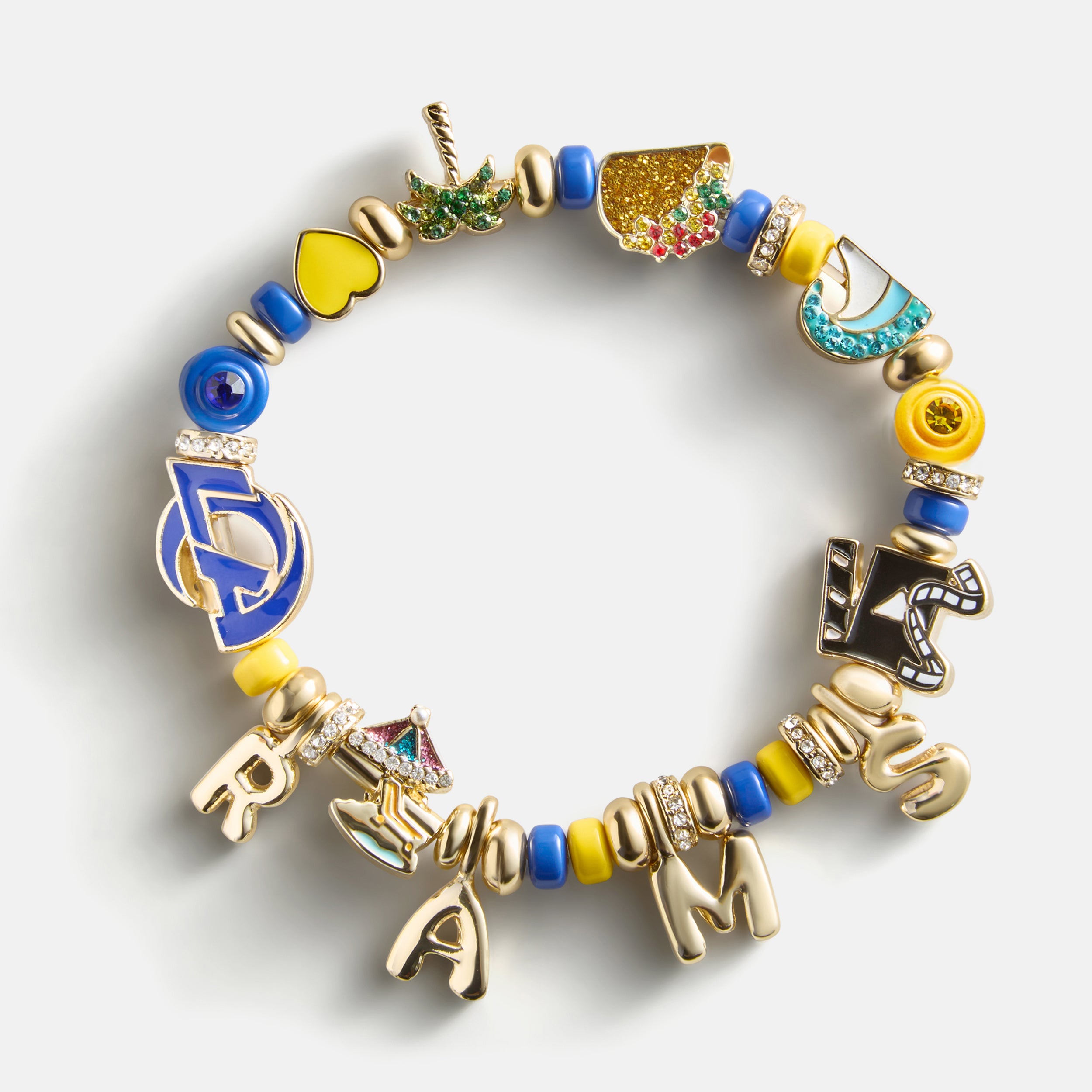 BaubleBar NFL Beaded Charm Bracelet - Los Angeles Rams