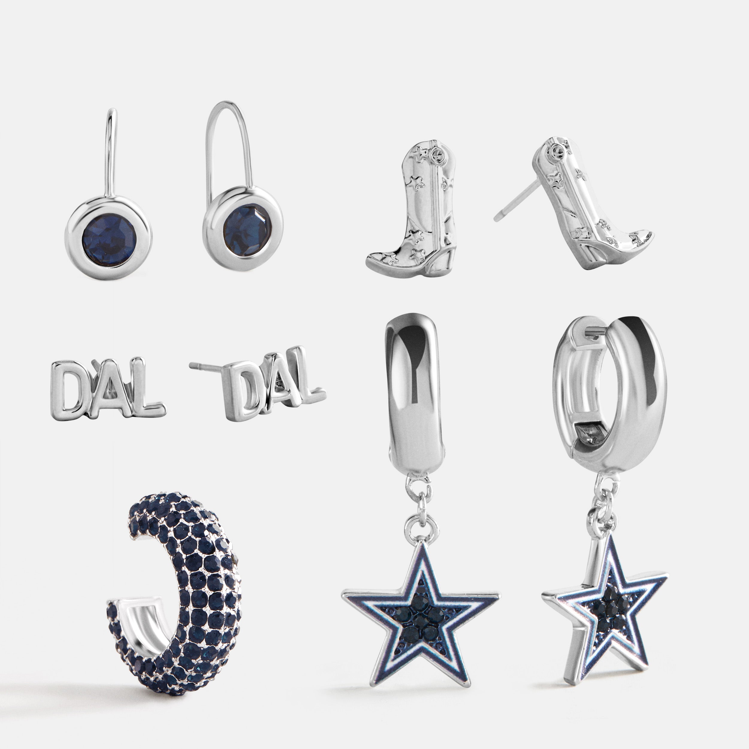 BaubleBar NFL Earring Stack Set - Dallas Cowboys