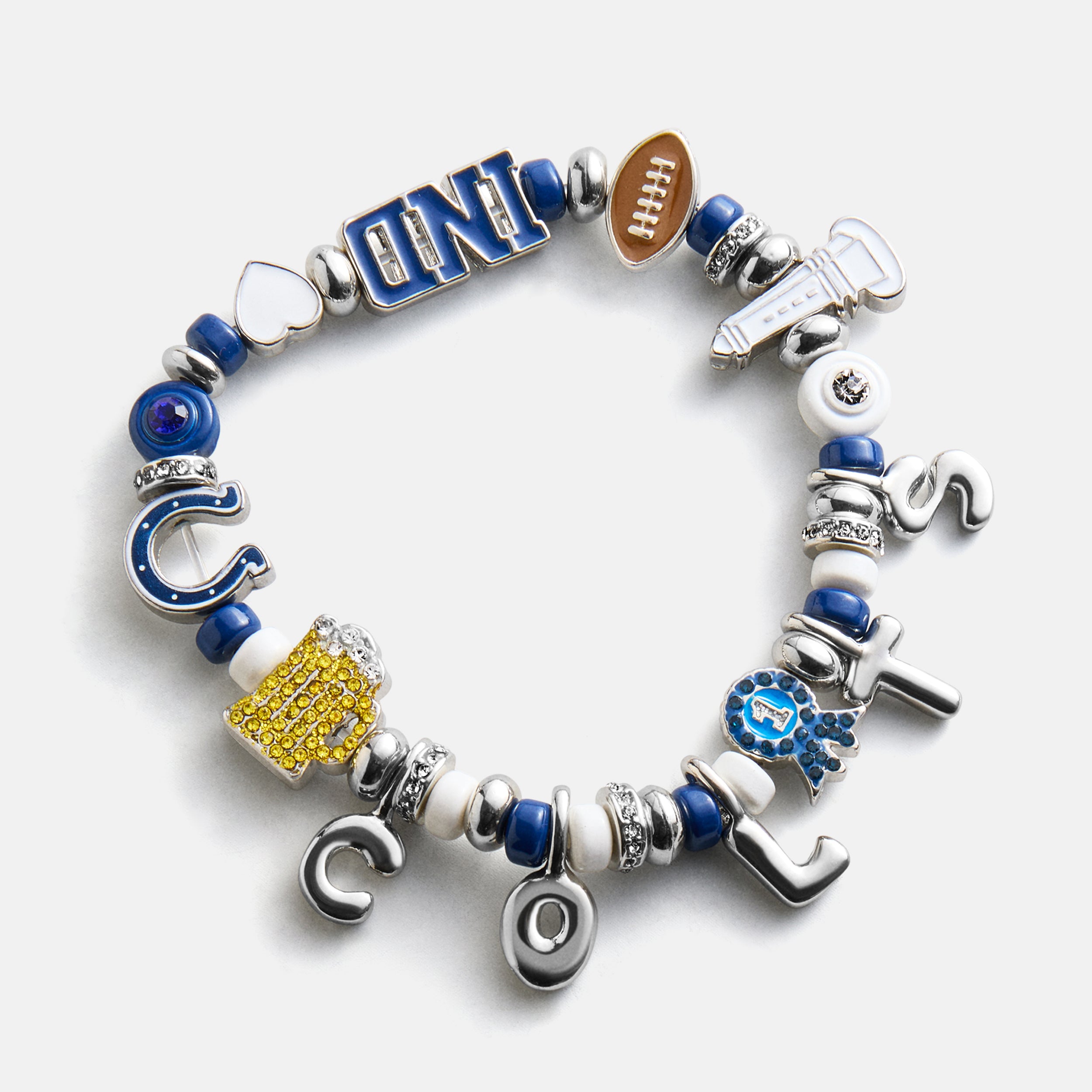 BaubleBar NFL Beaded Charm Bracelet - Indianapolis Colts