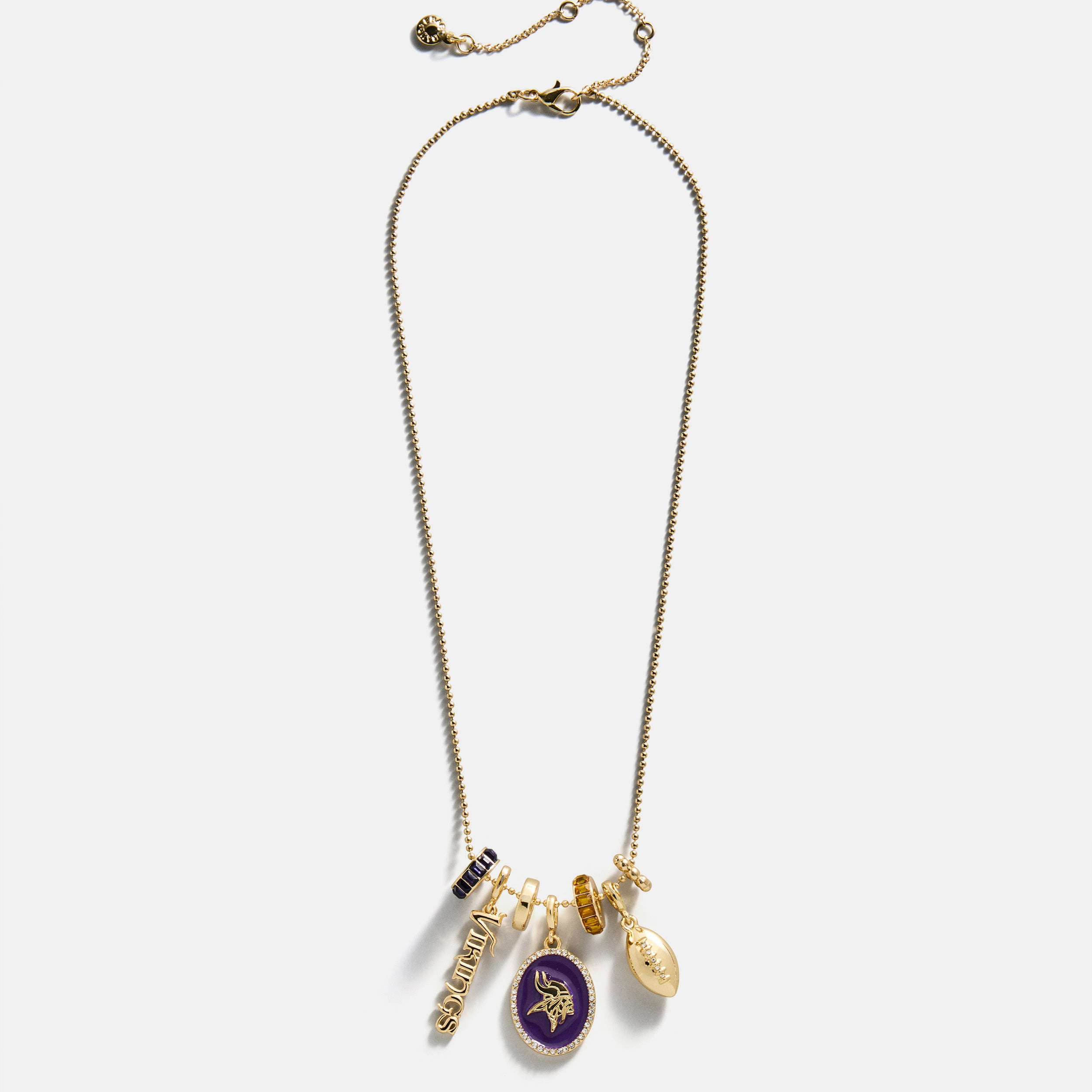 BaubleBar NFL Cluster Charm Necklace - Minnesota Vikings