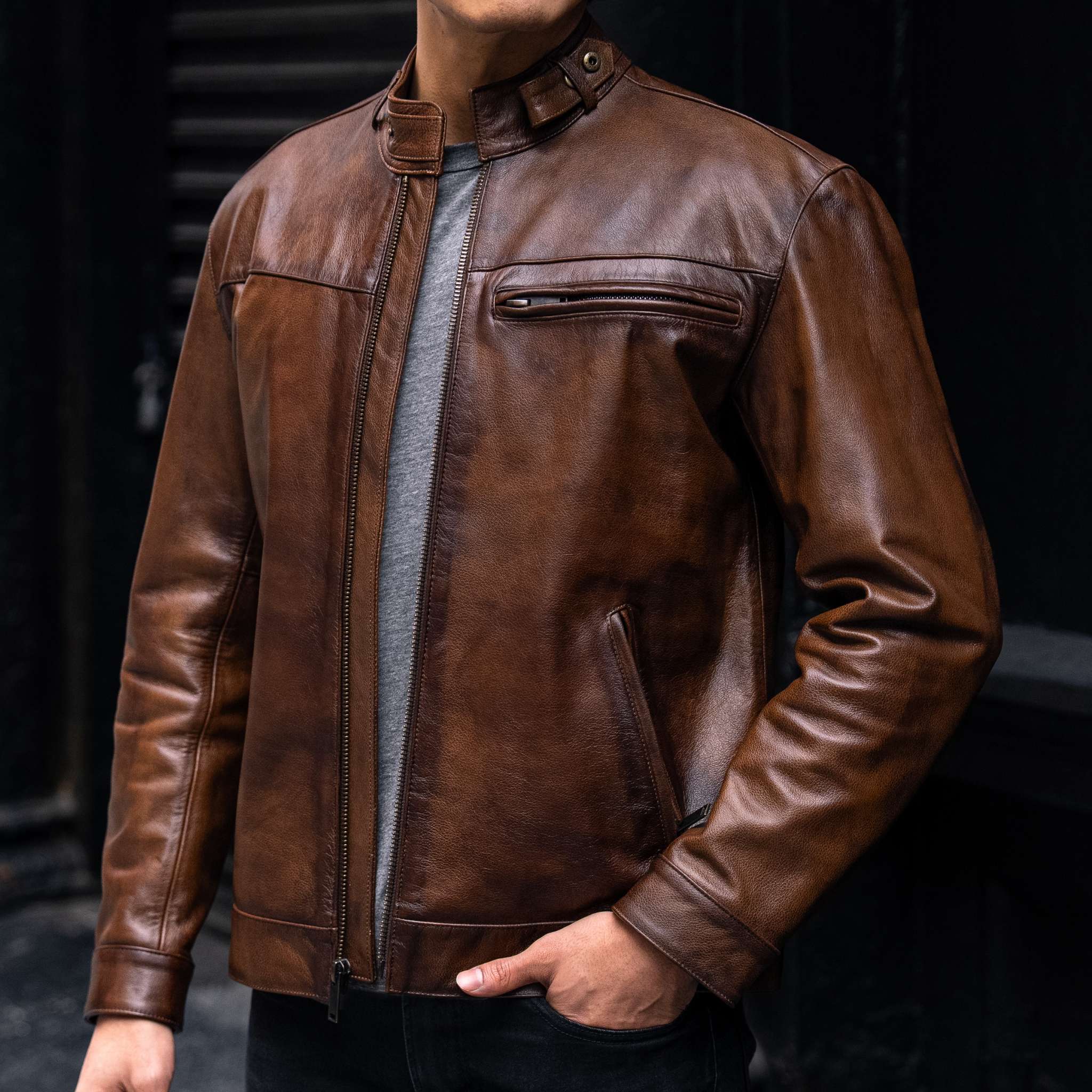 Thursdayboots Roadster Jacket | Bourbon