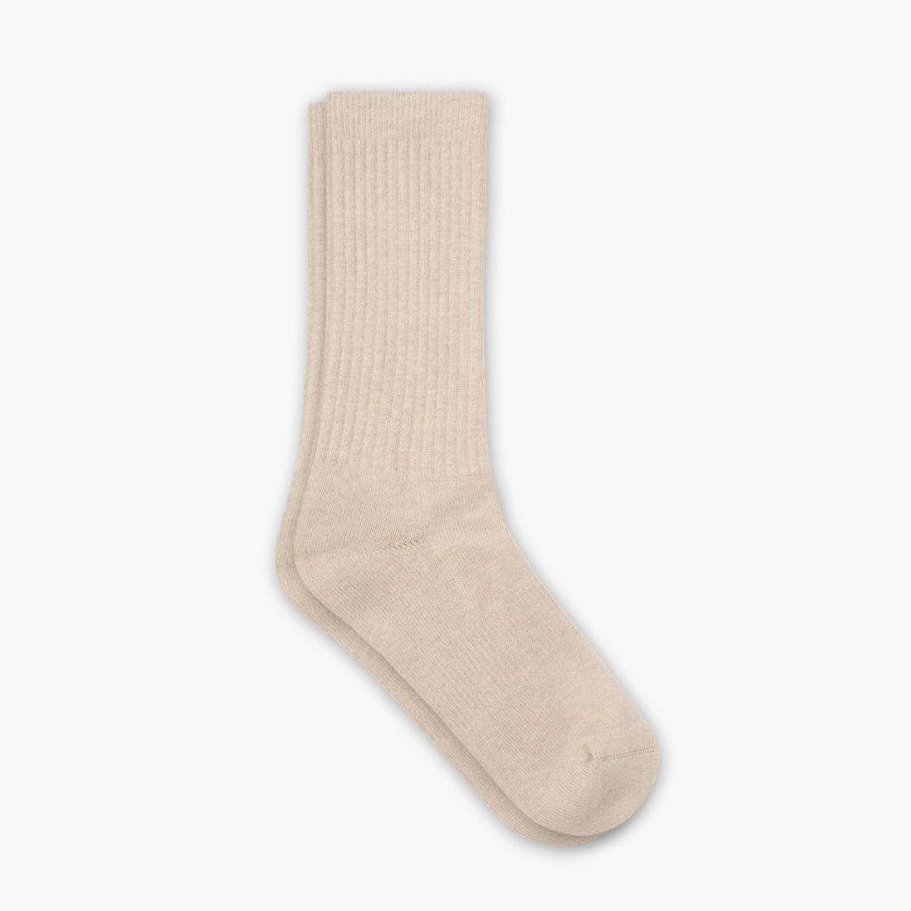 Thursdayboots Men's Cotton Crew Sock | Latte