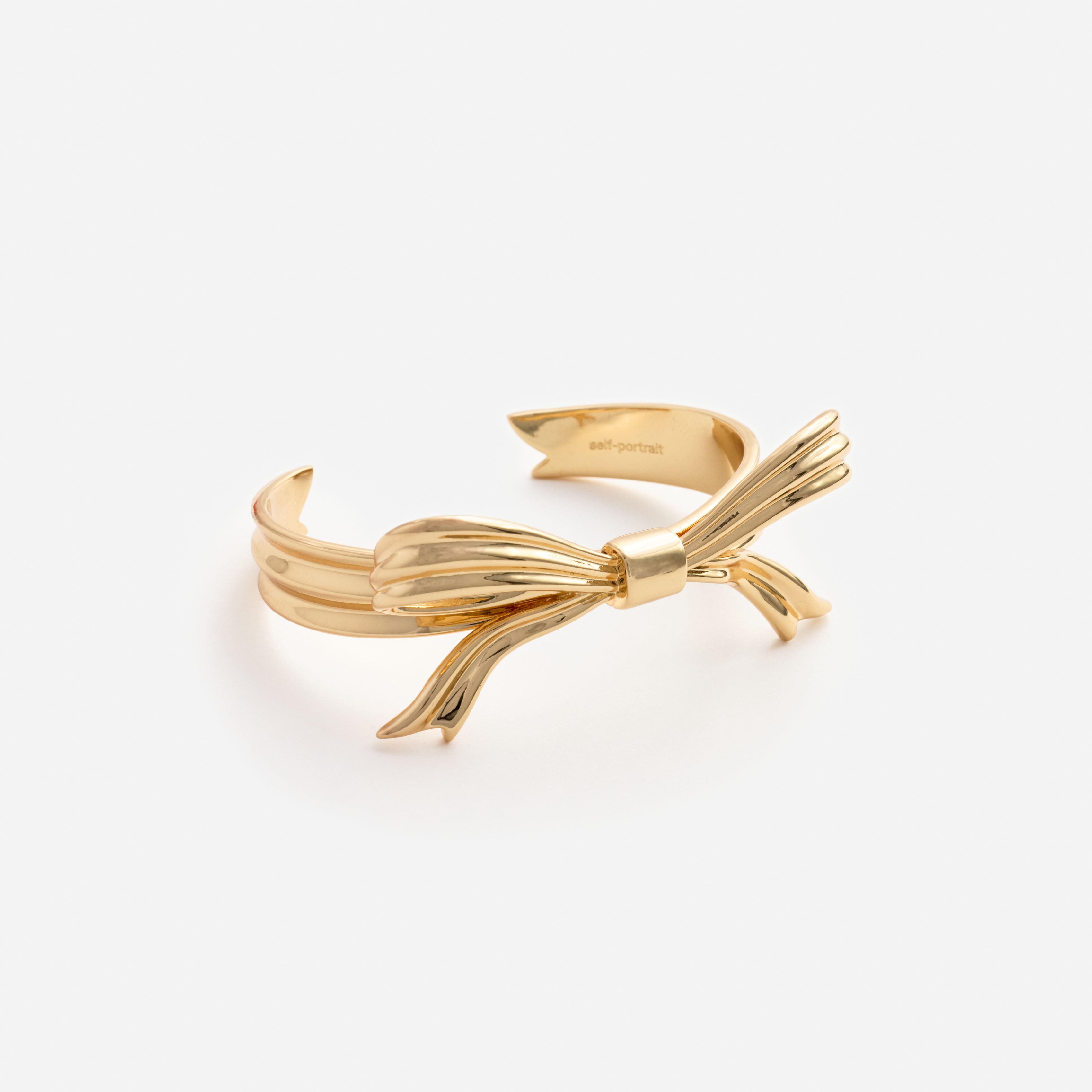 Self Portrait Gold Bow Bangle