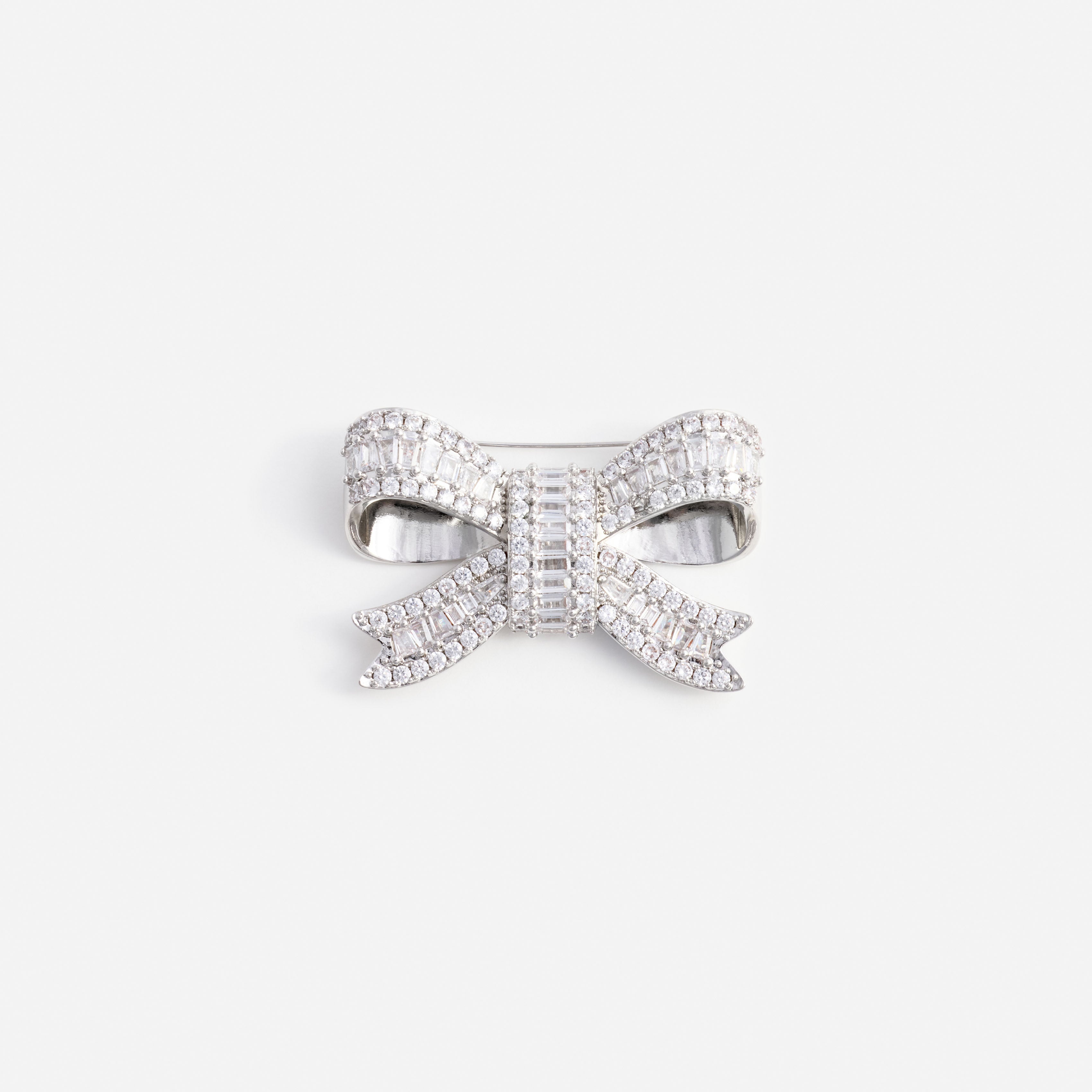 Self Portrait Crystal Bow Brooch