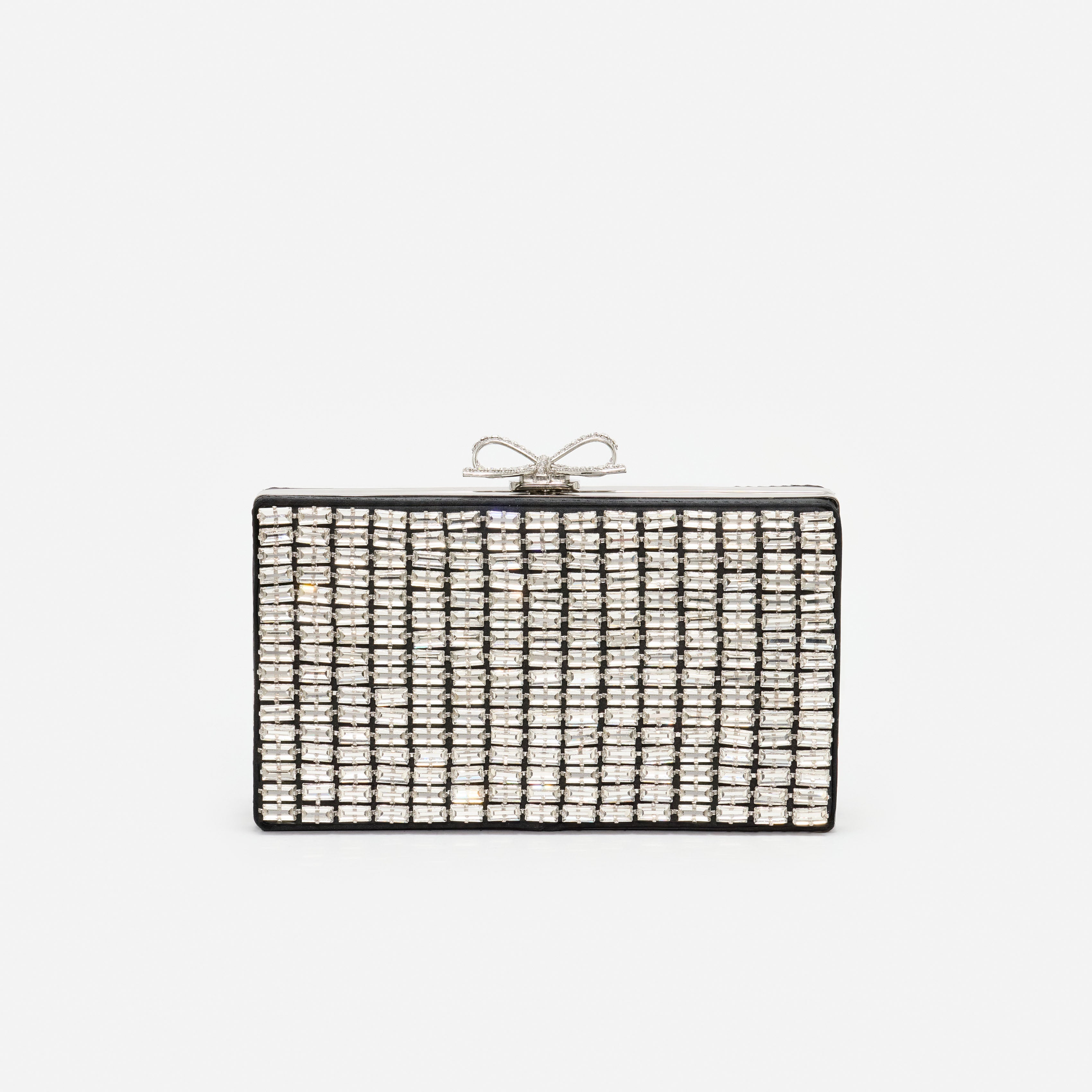 Self Portrait Silver Chainmail Clutch Bag