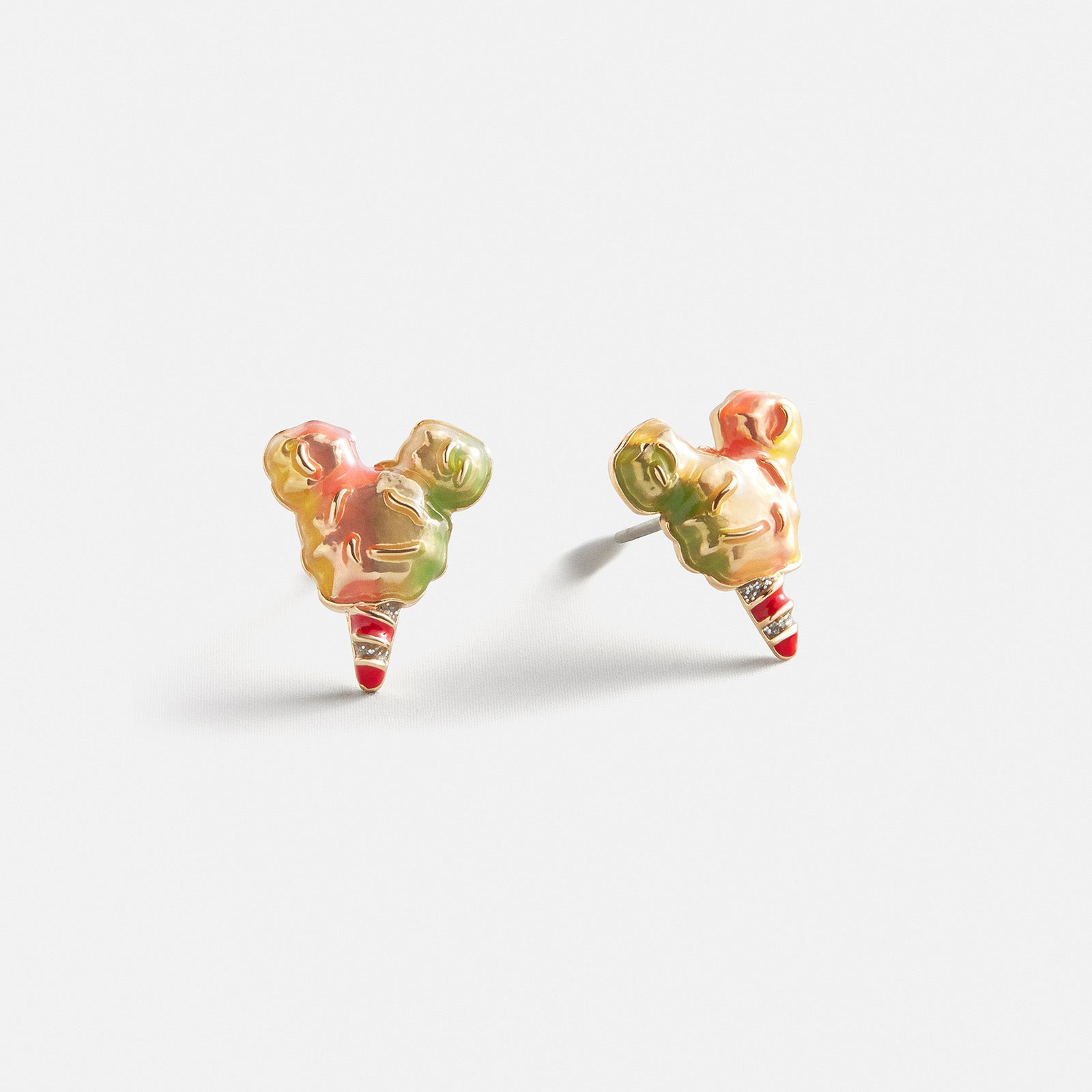 BaubleBar Disney Mickey Mouse Cotton Candy Stud Earrings