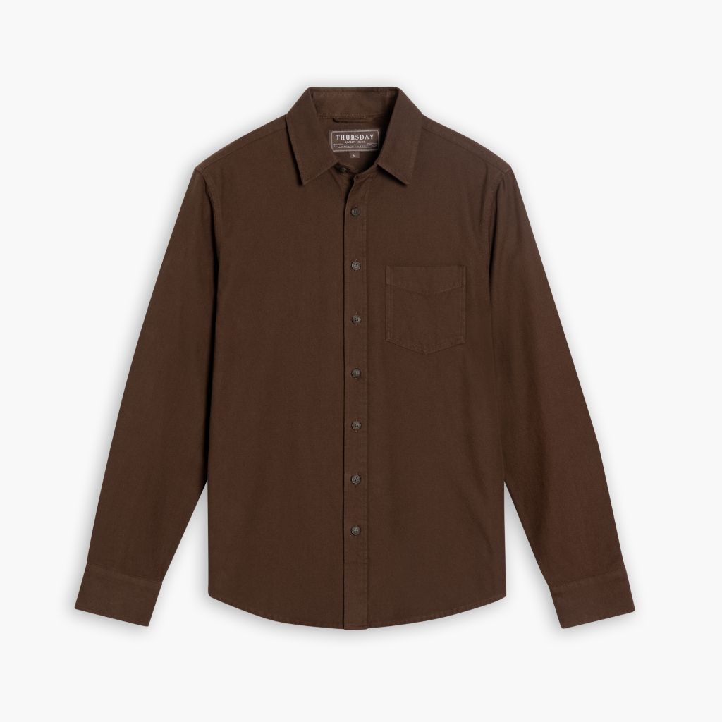 Thursdayboots Solid Shirt | Brown