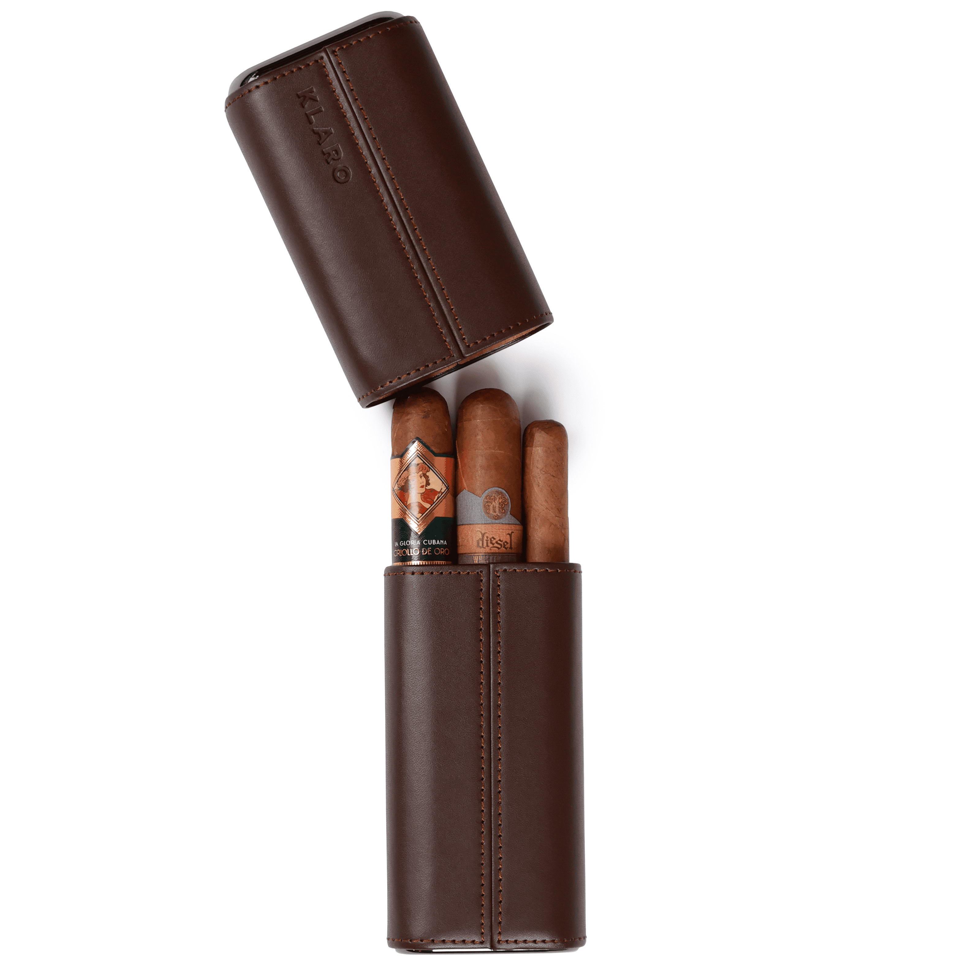 Case Elegance Premium 3 Cigar Travel Case