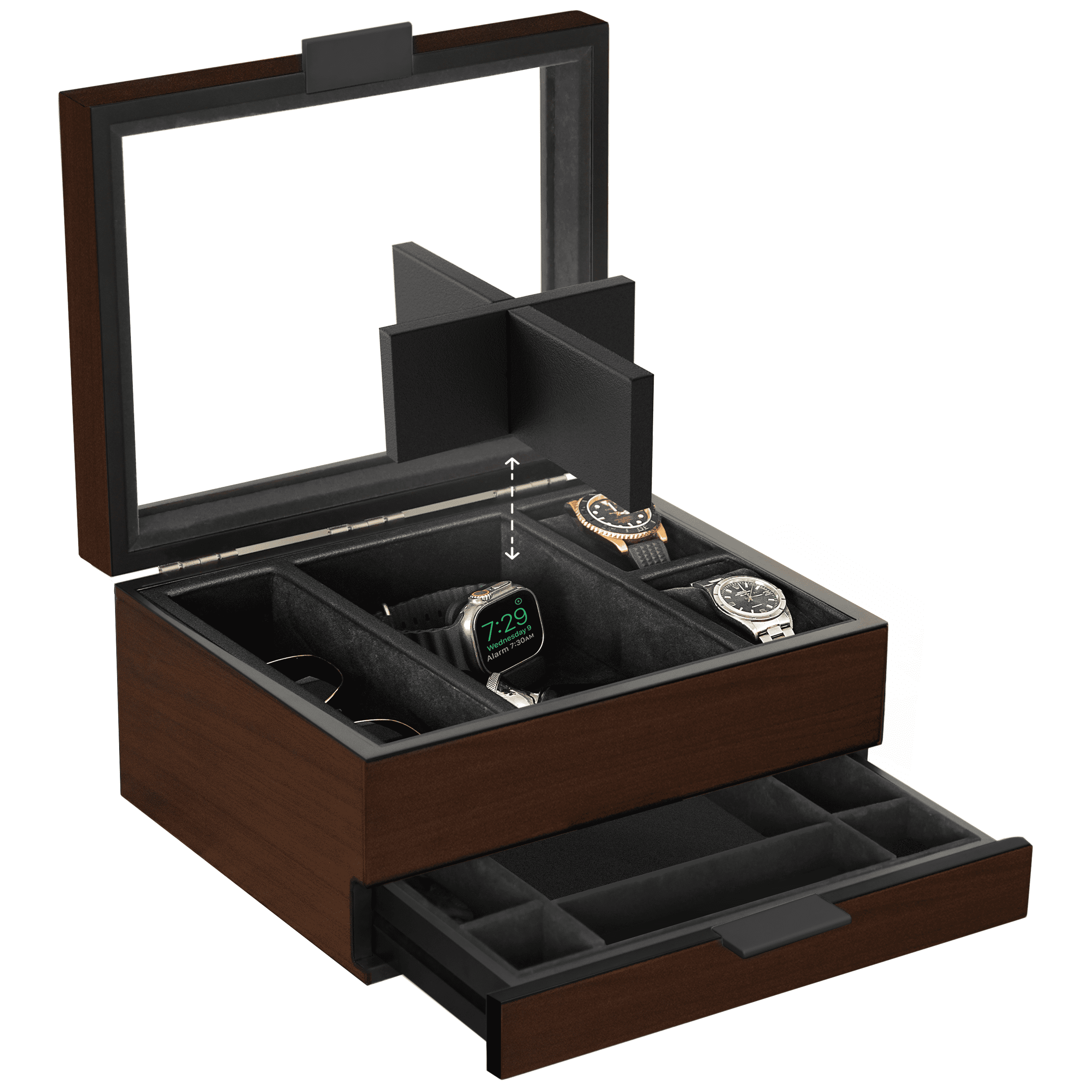 Case Elegance Mill Modular Watch Box - 8 Slot