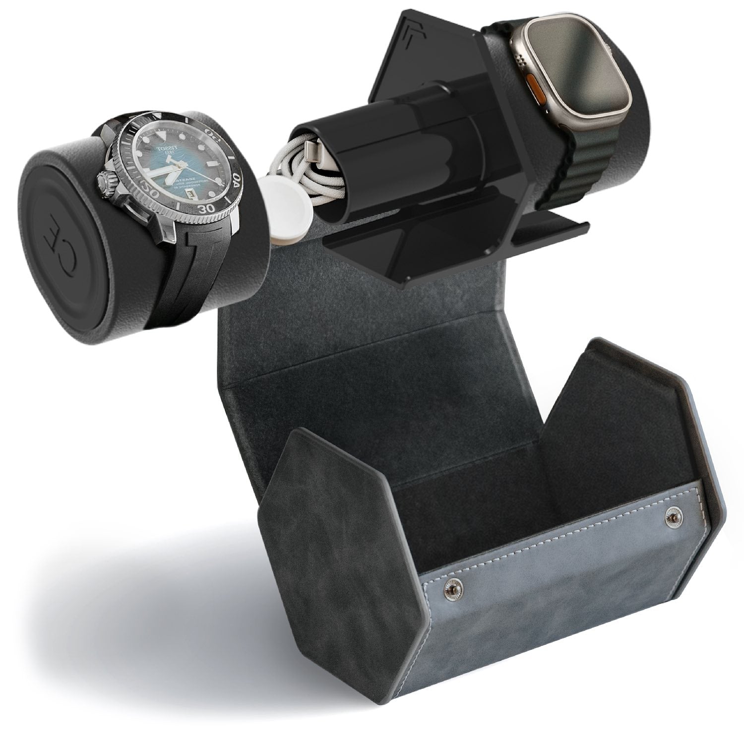 Case Elegance HEX Travel Watch Roll - 2 Slot