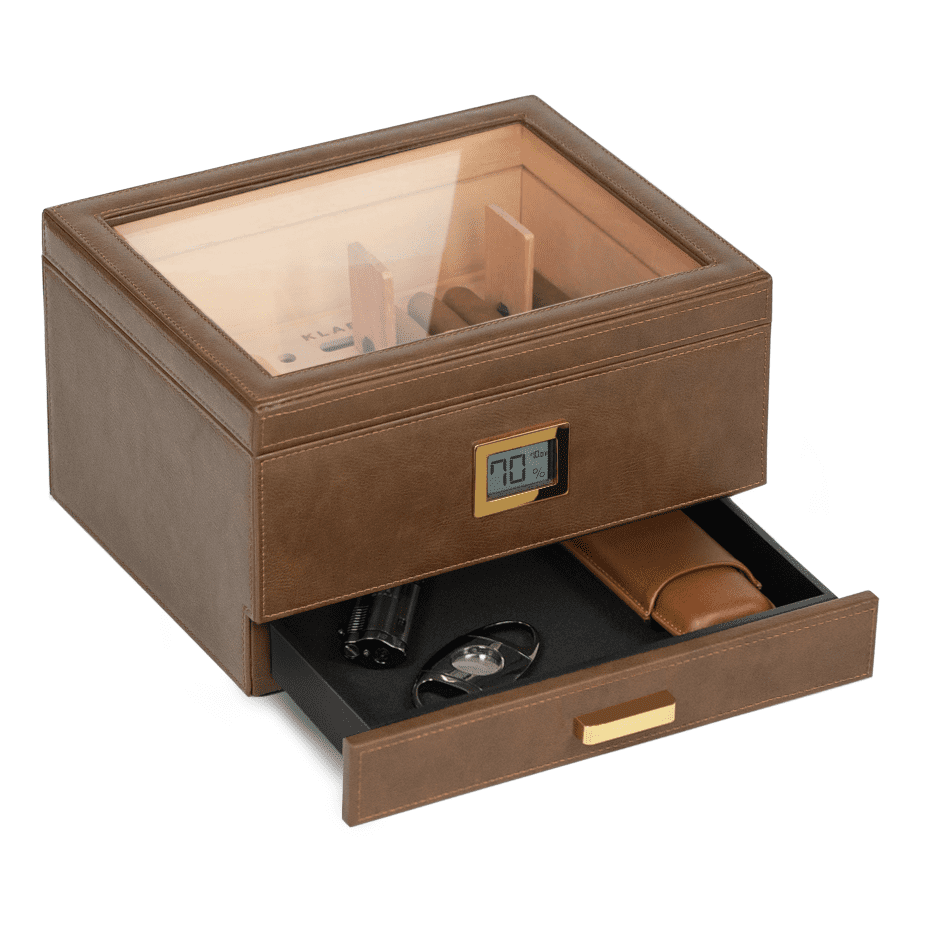 Case Elegance Belmont Glass Top Humidor
