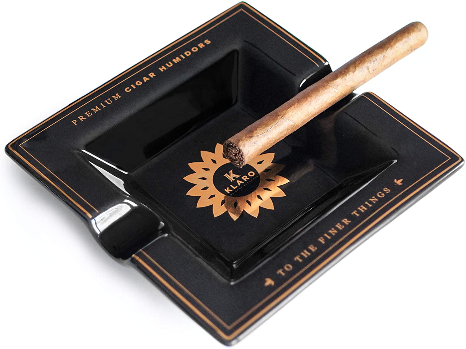 Case Elegance Klaro Square Medium Ceramic Ashtray