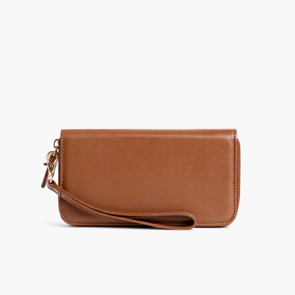 Thursdayboots Wallet Wristlet | Saddle