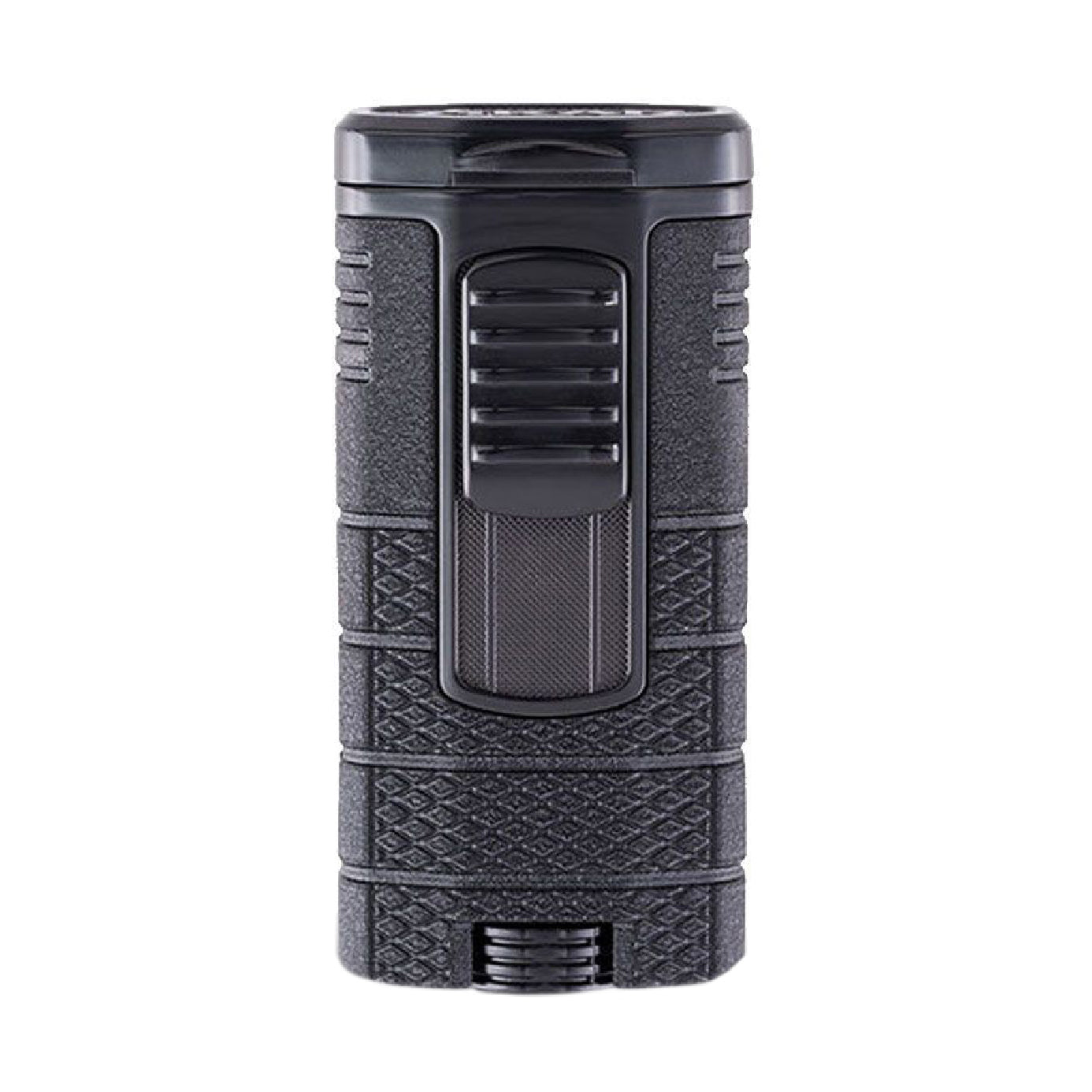 Case Elegance Xikar Tactical Triple Jet Torch Flame Lighter - Black on Black