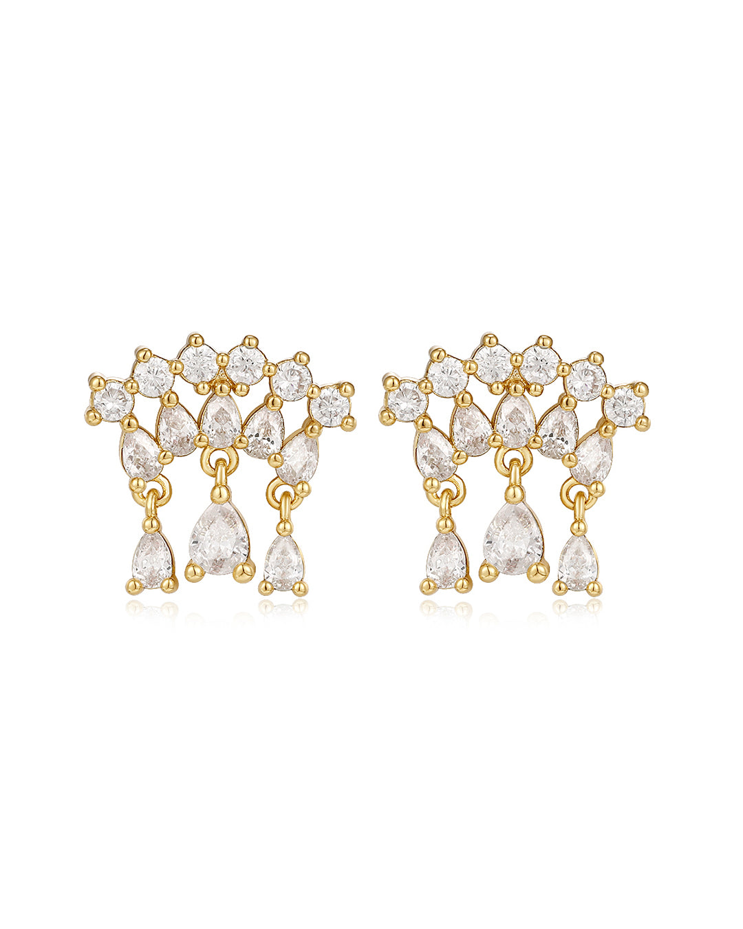 Luv AJ Colette Shaker Studs- Gold