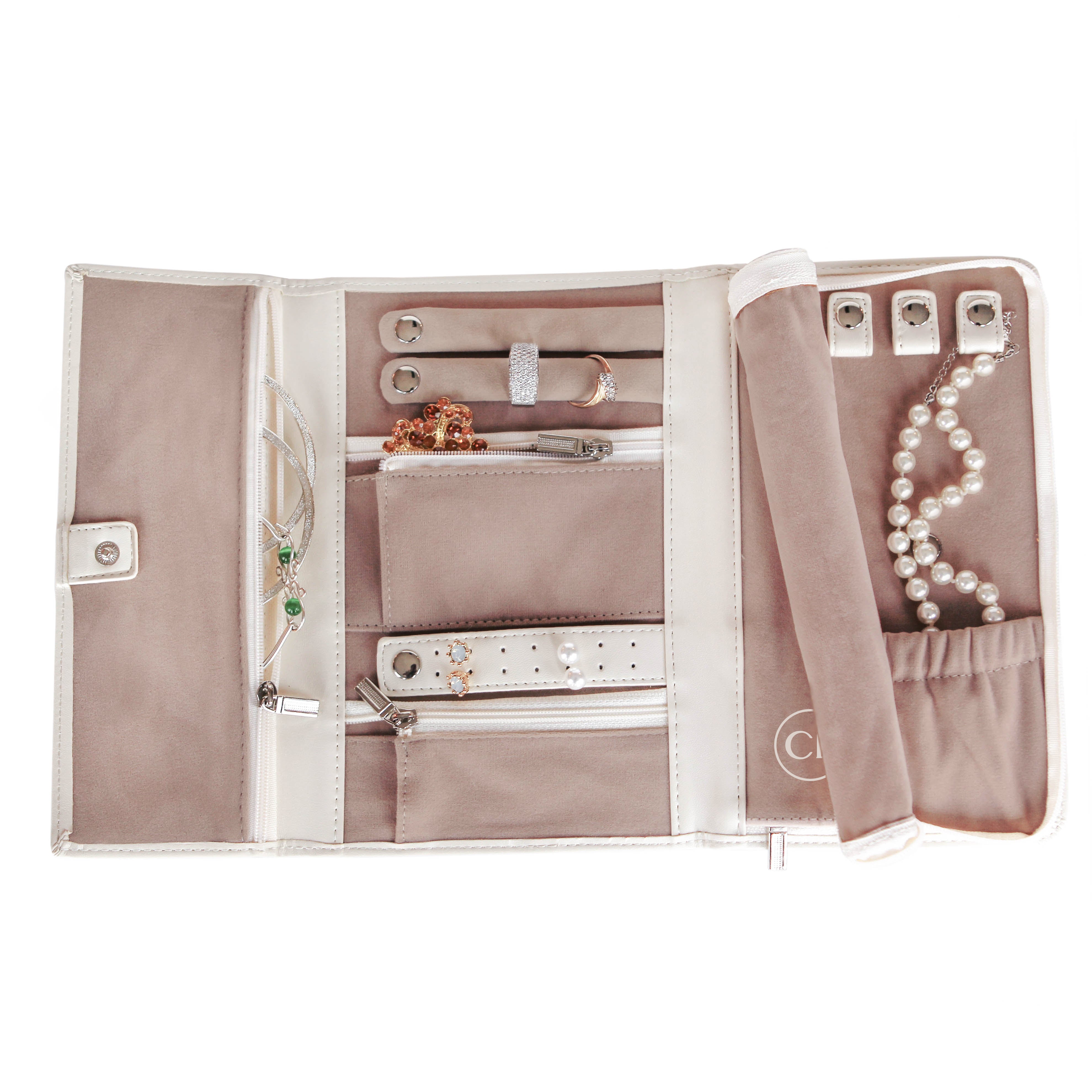 Case Elegance Travel Jewelry Case - Vegan Leather