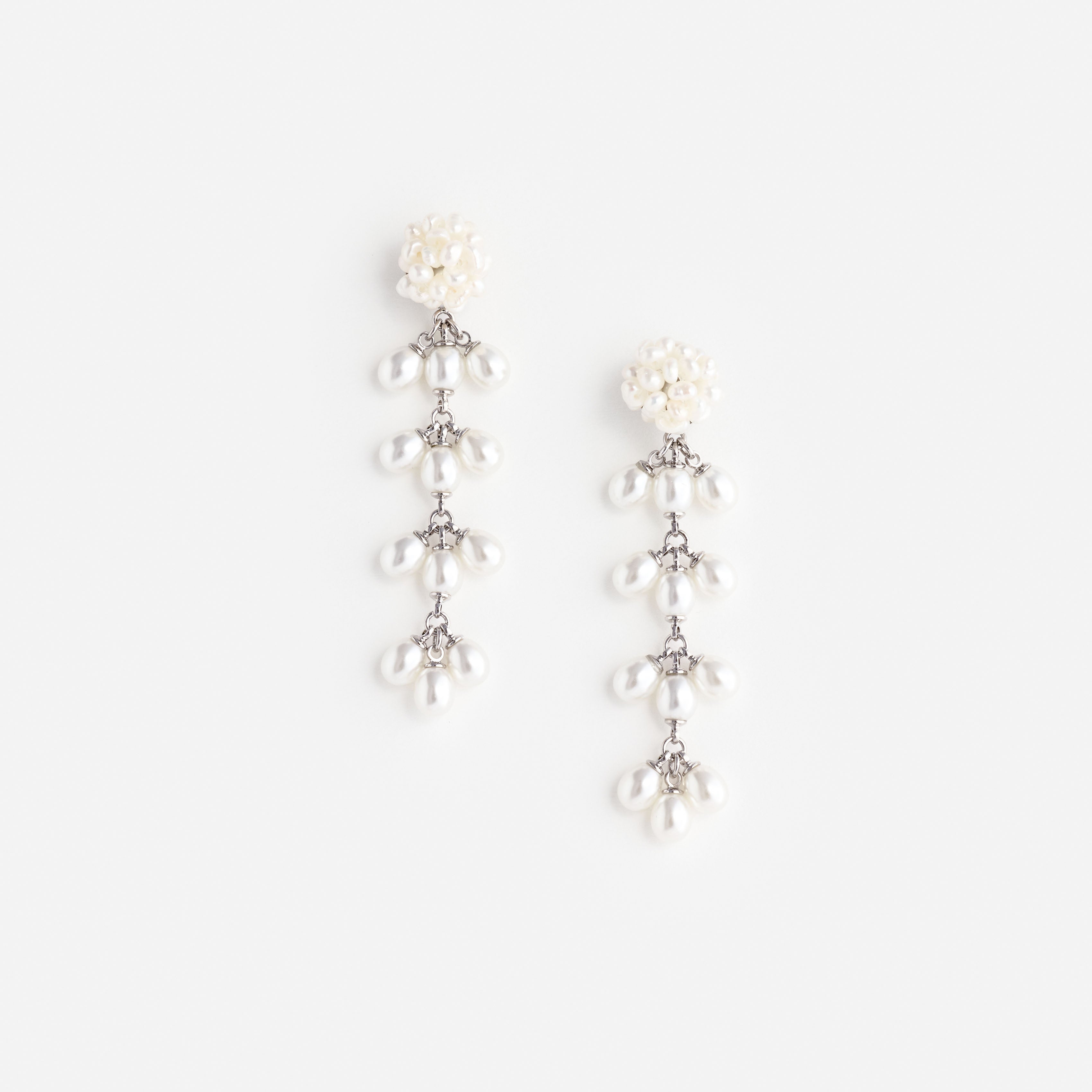 Self Portrait Pearl Cluster Dangle Earring