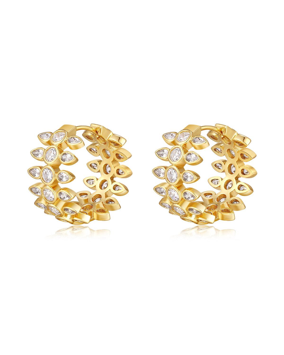 Luv AJ Florette Hoops- Gold