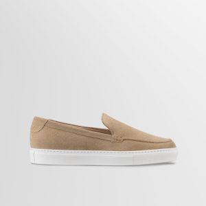 Koio Lido Suede Loafer in Fawn