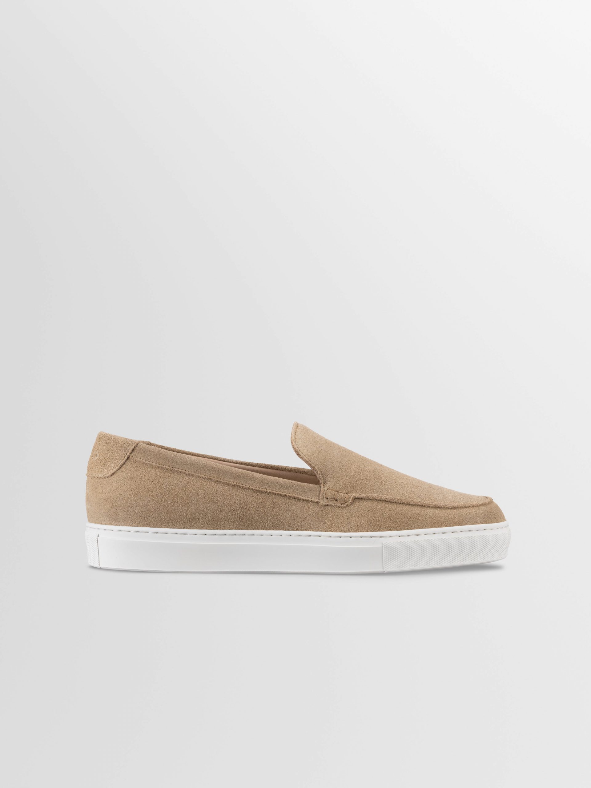 Koio Lido Suede Loafer in Fawn