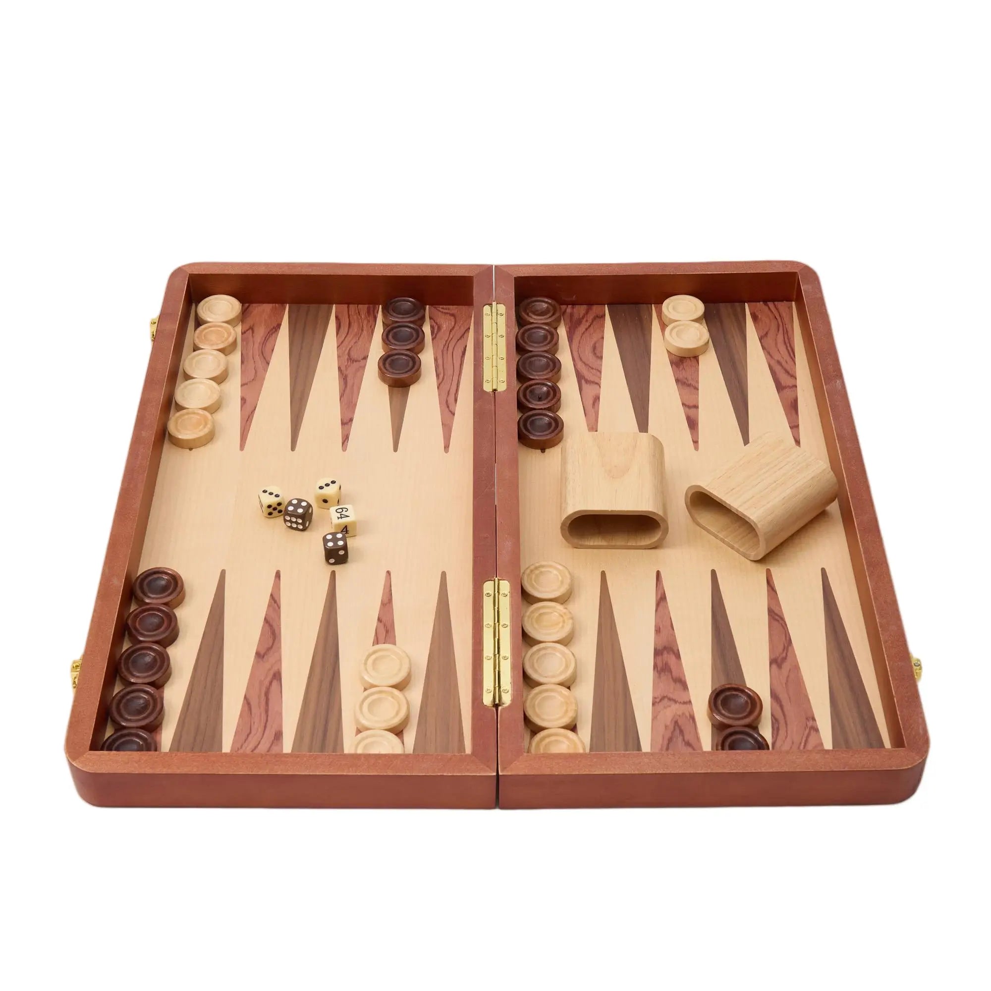 Woodronic WA-5087 | 19 Inch Folded Wooden Combo Game Set – Chess, Backgammon & Checkers with Solid W