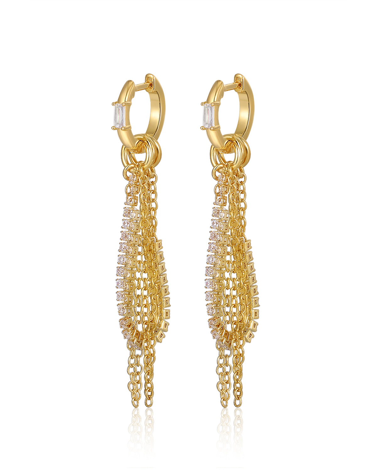 Luv AJ The Rossi Chain Huggies- Gold
