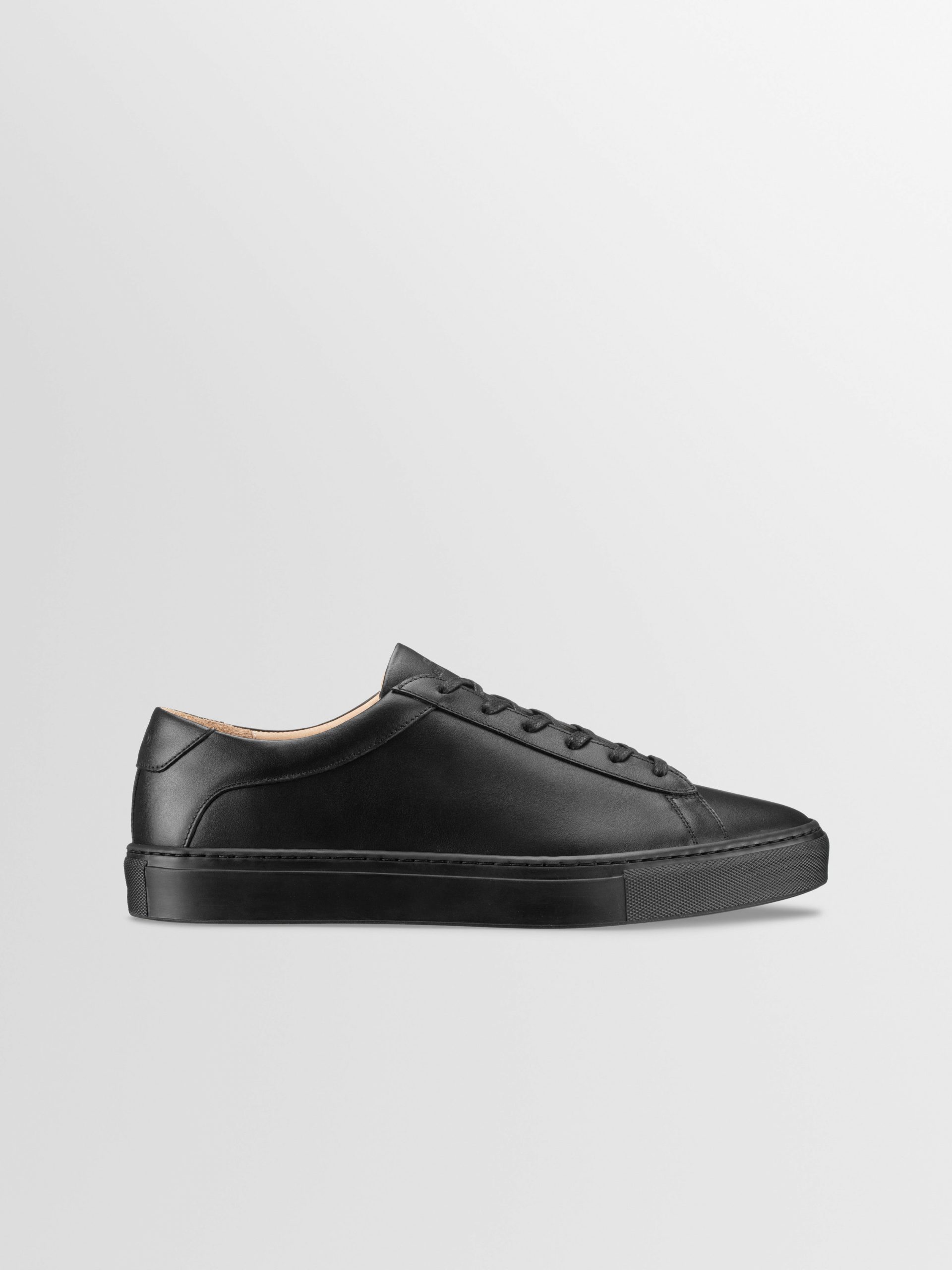 Koio Capri Leather Sneaker in Nero Wide Fit