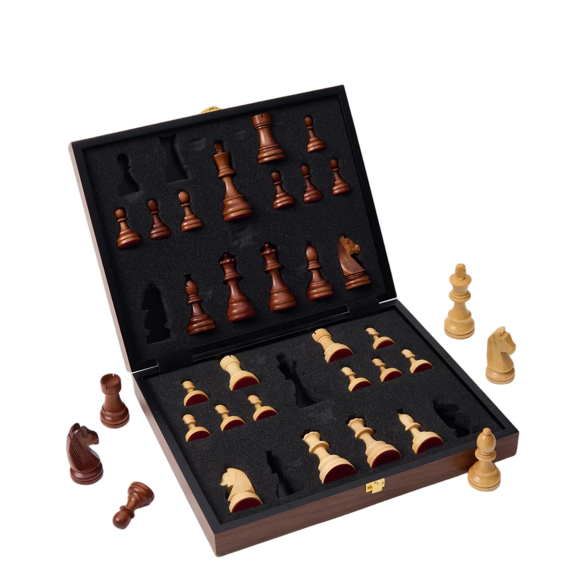 Woodronic WA-5106 | Chess Pieces Box with Wooden Chess Pieces