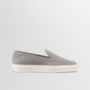 Koio Lido Suede Loafer in Mineral
