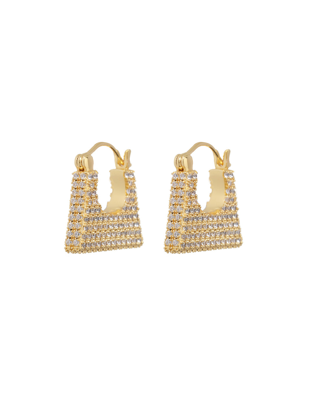 Luv AJ Pave Careé Huggies- Gold