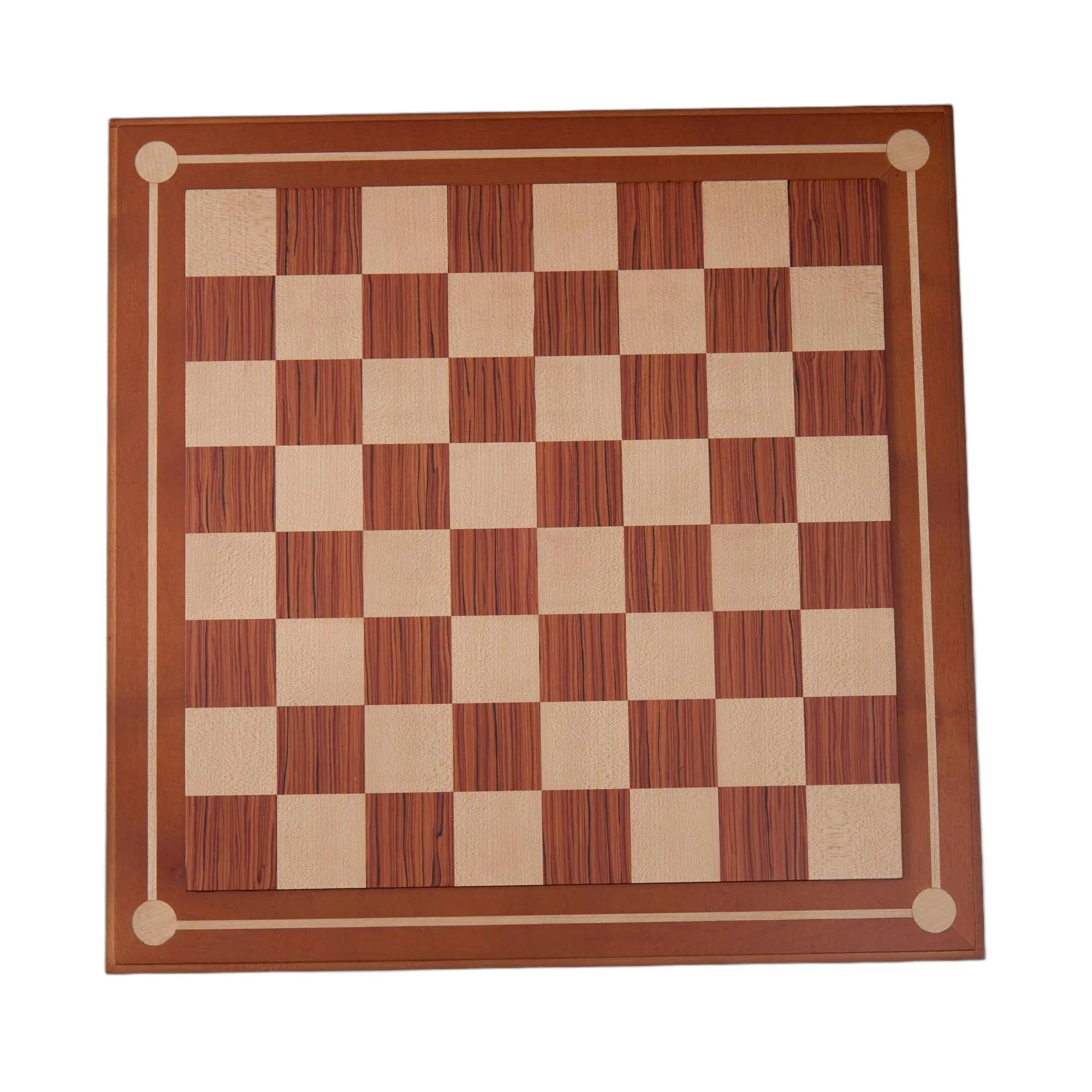 Woodronic WA-5107 | 20 Inch Wenge & Maple Wooden Chess Board – Board Only