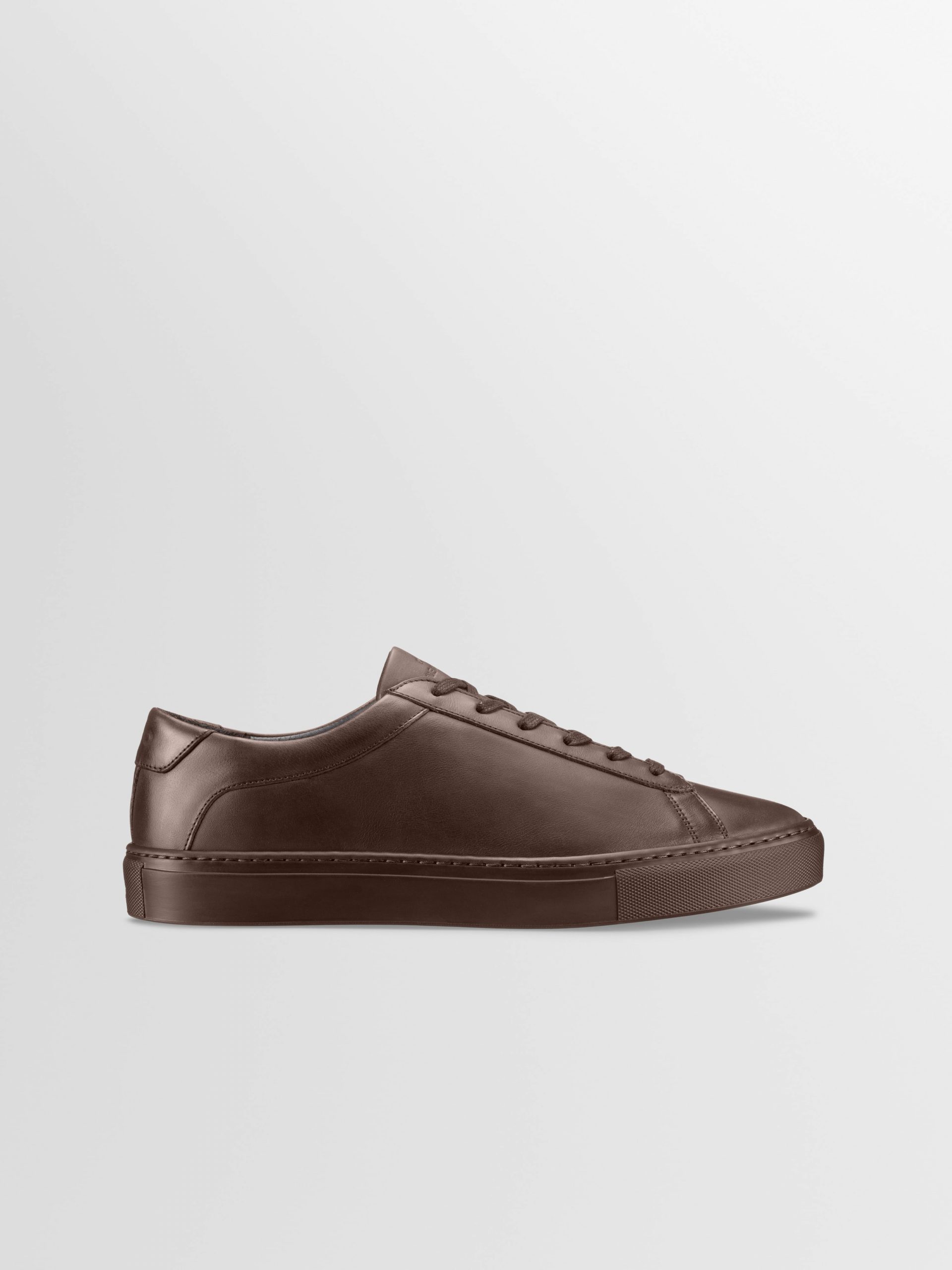 Koio Capri Leather Sneaker in Mocha Wide Fit