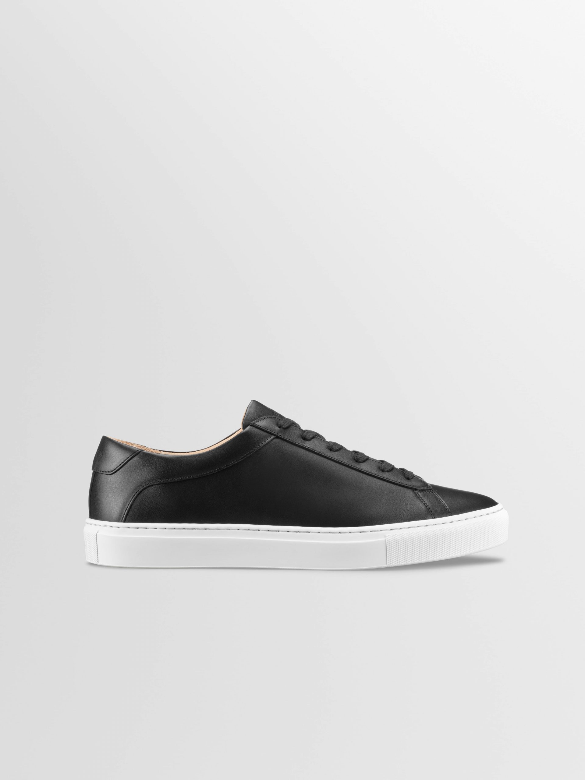 Koio Capri Leather Sneaker in Onyx Wide Fit