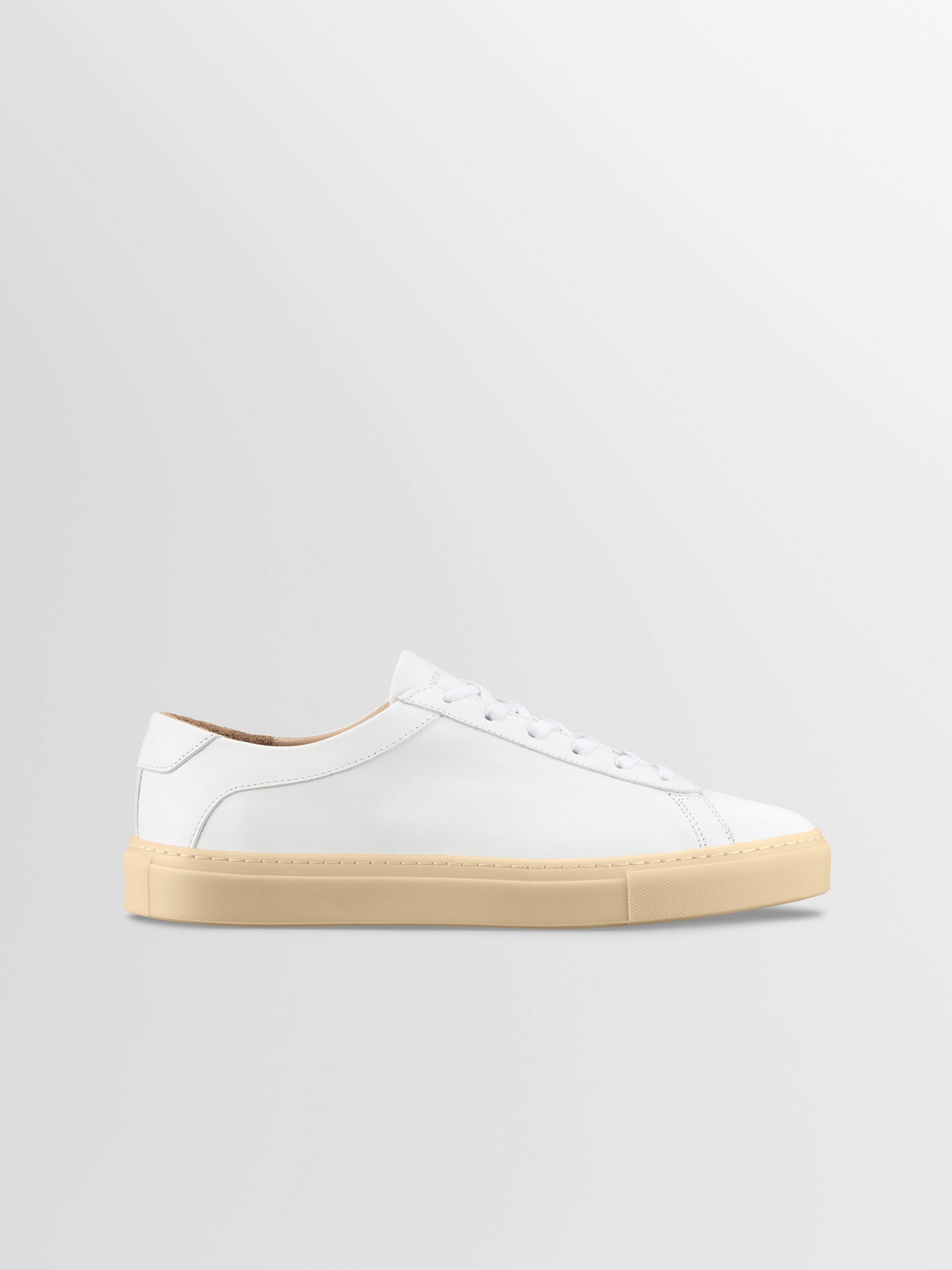 Koio Capri Leather Sneaker in White Light Gum