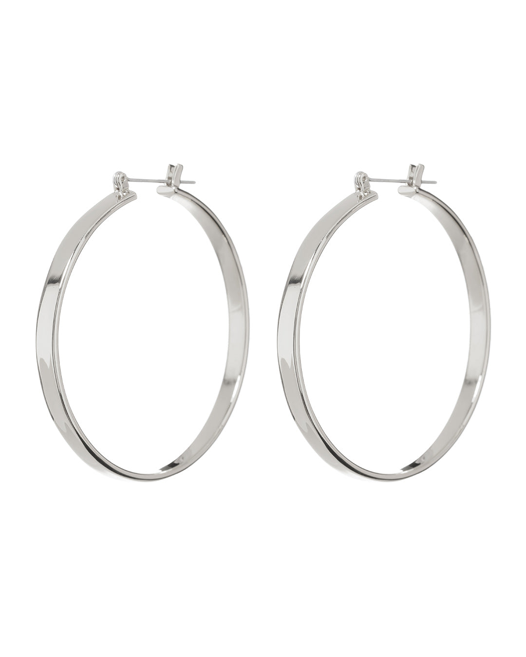 Luv AJ XL Celine Hoops- Silver