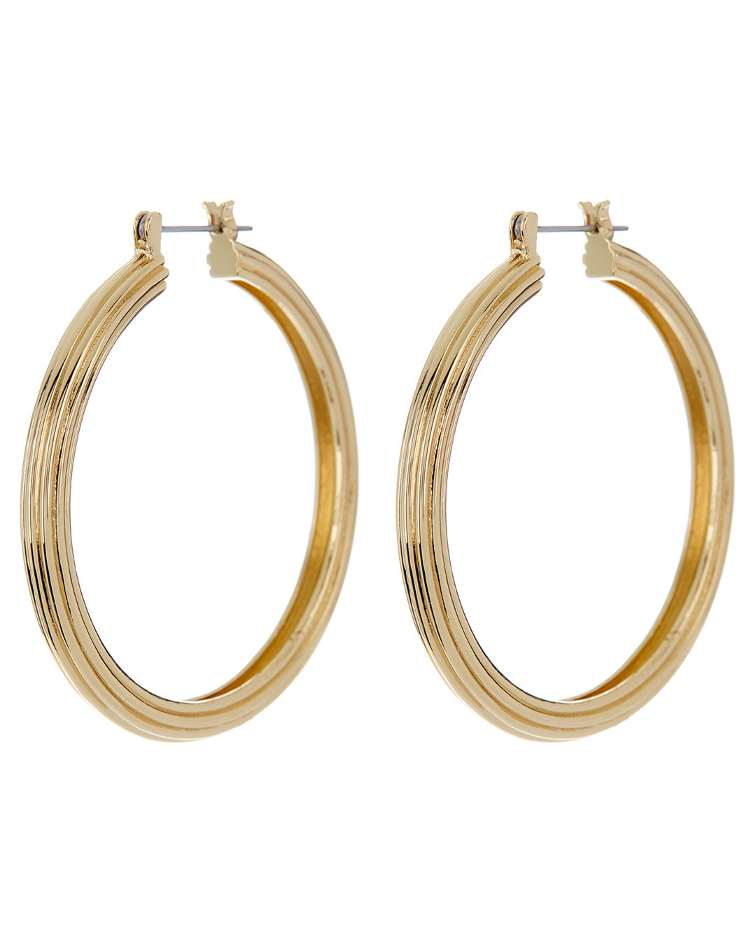 Luv AJ XL Cher Hoops- Gold