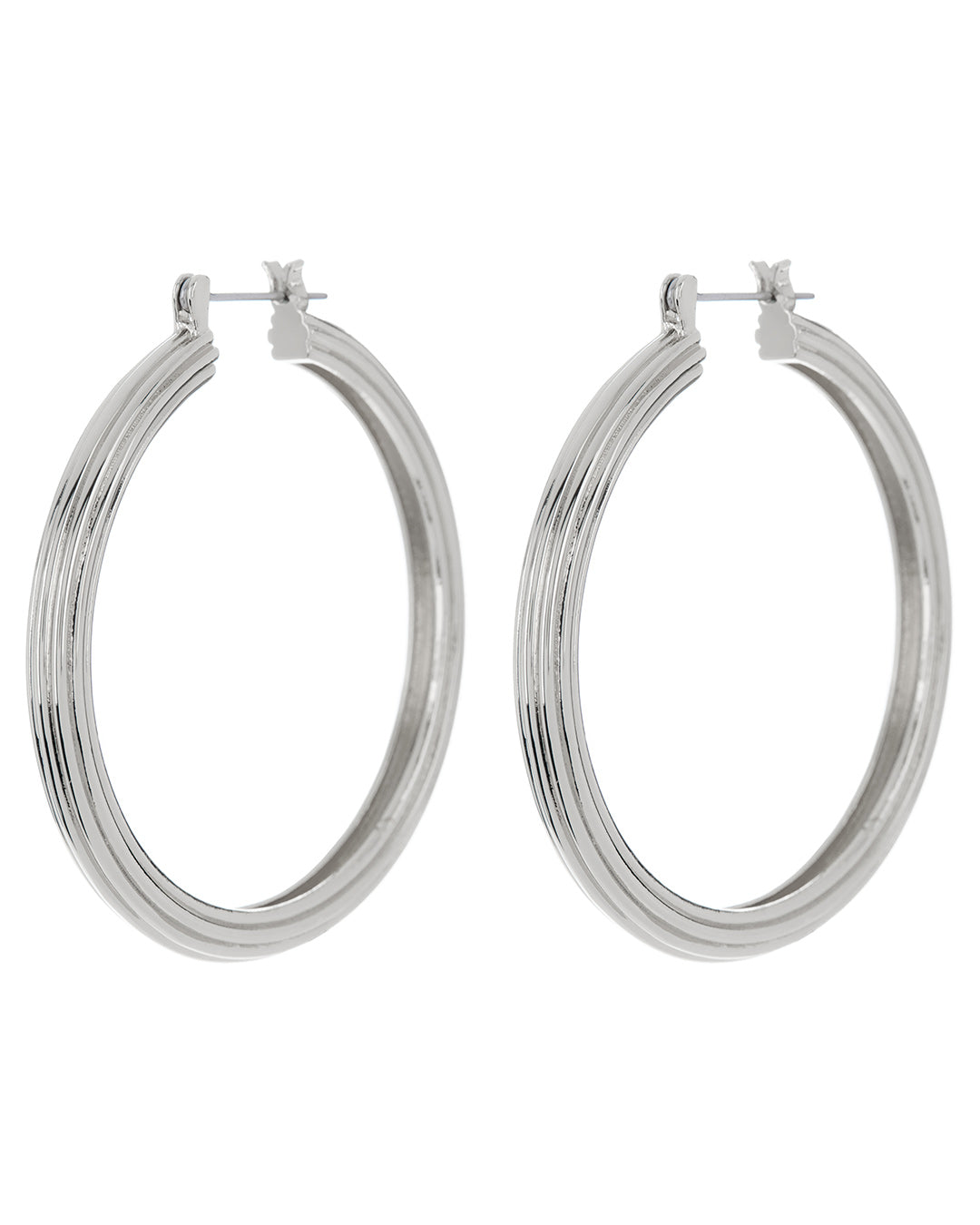 Luv AJ XL Cher Hoops- Silver