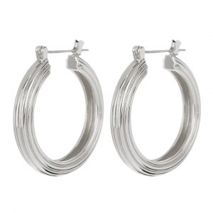 Luv AJ Cher Hoops- Silver