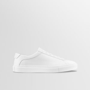Koio Capri Leather Sneaker in Triple White