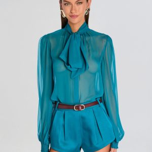 Retrofete Hasli Silk Chiffon Top