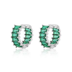 Luv AJ Emerald Ballier Huggies- Emerald Green- Silver
