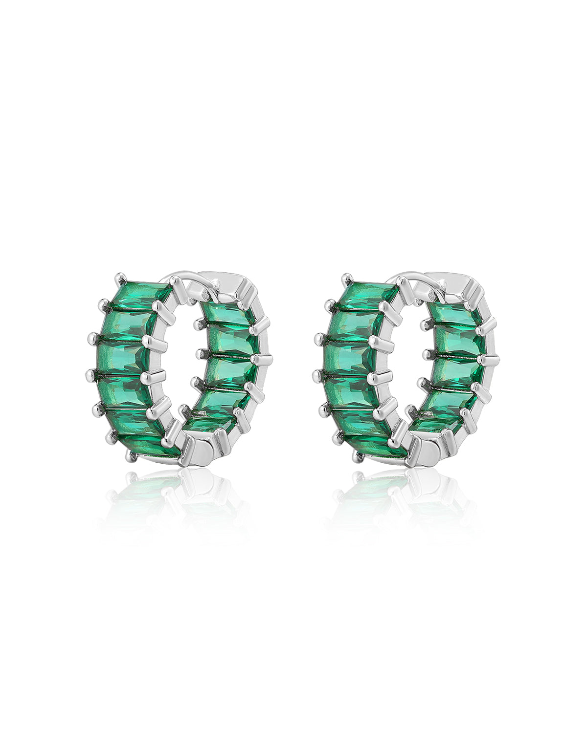 Luv AJ Emerald Ballier Huggies- Emerald Green- Silver