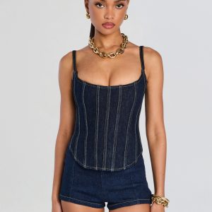 Retrofete Marishka Denim Top